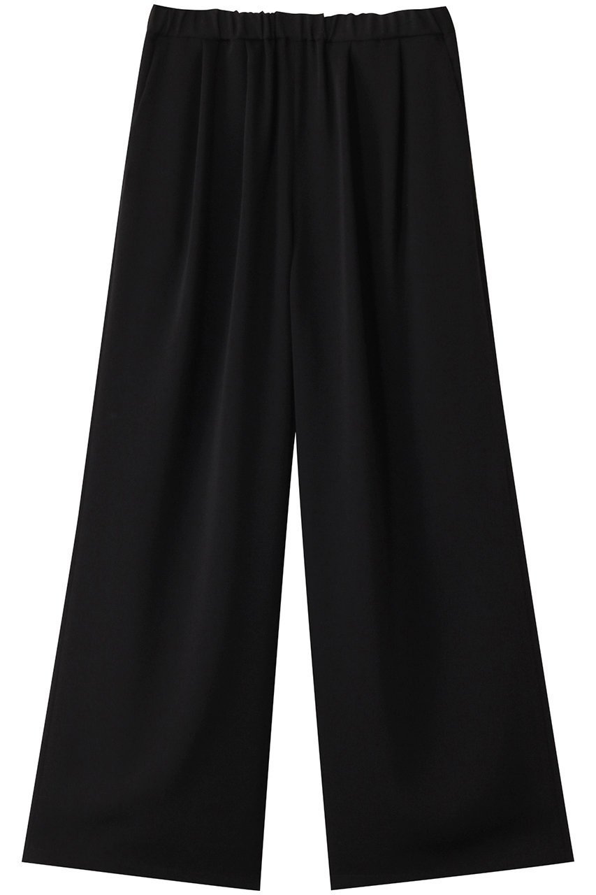 【グラフペーパー/Graphpaper】のSatin Easy Wide Pants/パンツ インテリア・キッズ・メンズ・レディースファッション・服の通販 founy(ファニー) 　ファッション　Fashion　レディースファッション　Fashion for Women　パンツ　Pants & Trousers　サテン　Satin, Glossy Fabric　ドレープ　Drape, Draping Fabric　フォルム　Silhouette, Form　ワイド　Wide, Wide Fit　エレガント 上品　Elegant　ブラック|ID: prp329100004359696 ipo3291000000032930235
