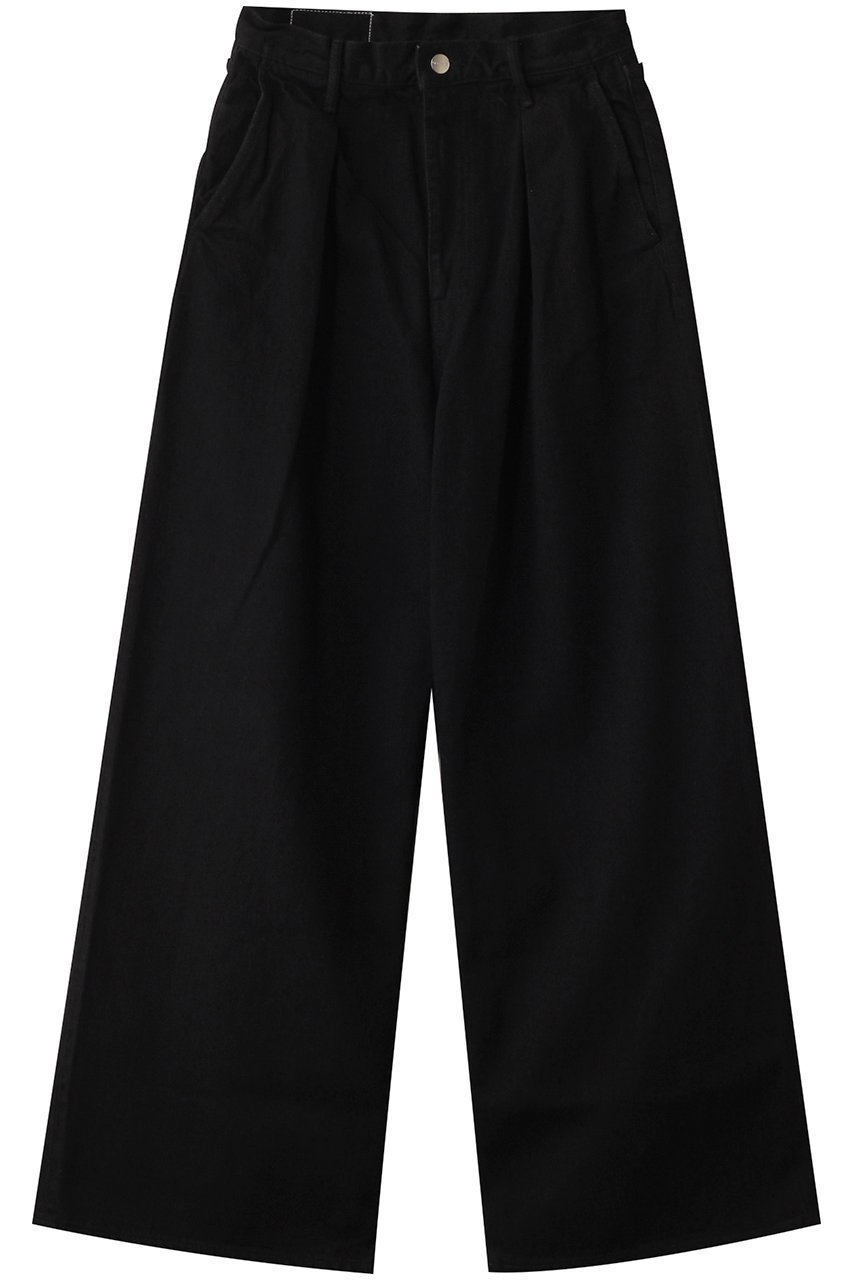 【グラフペーパー/Graphpaper】のSelvage Denim Two Tuck Wide Pants/パンツ 人気、トレンドファッション・服の通販 founy(ファニー) 　ファッション　Fashion　レディースファッション　Fashion for Women　パンツ　Pants & Trousers　デニムパンツ・ジーンズ・美脚デニム　Denim Jeans & Pants　シンプル　Simple, Minimal　テーパード　Tapered, Tapered Pants　デニム　Denim, Jeans Material　フォルム　Silhouette, Form　ワイド　Wide, Wide Fit　定番　Standard, Basic Item　 other-1|ID: prp329100004359697 ipo3291000000032930290