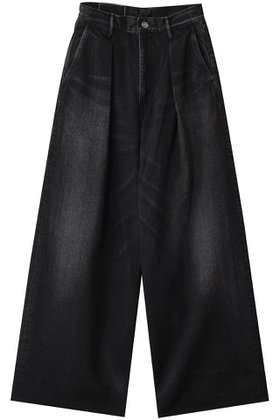 【グラフペーパー/Graphpaper】 Selvage Denim Two Tuck Wide Pants/パンツ人気、トレンドファッション・服の通販 founy(ファニー) ファッション Fashion レディースファッション Fashion for Women パンツ Pants & Trousers デニムパンツ・ジーンズ・美脚デニム Denim Jeans & Pants ストレート Straight, Straight Cut デニム Denim, Jeans Material ワイド Wide, Wide Fit エレガント 上品 Elegant |ID:prp329100004359698
