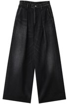 【グラフペーパー/Graphpaper】のSelvage Denim Two Tuck Wide Pants/パンツ ブラック(DARK_FADE)|ID: prp329100004359698 ipo3291000000032930348