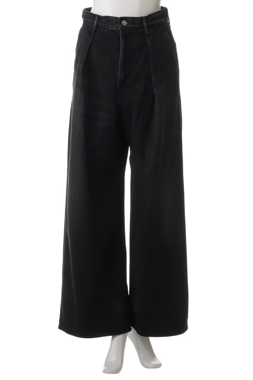 【グラフペーパー/Graphpaper】のSelvage Denim Two Tuck Wide Pants/パンツ 人気、トレンドファッション・服の通販 founy(ファニー) 　ファッション　Fashion　レディースファッション　Fashion for Women　パンツ　Pants & Trousers　デニムパンツ・ジーンズ・美脚デニム　Denim Jeans & Pants　ストレート　Straight, Straight Cut　デニム　Denim, Jeans Material　ワイド　Wide, Wide Fit　エレガント 上品　Elegant　other-2|ID: prp329100004359698 ipo3291000000032930354