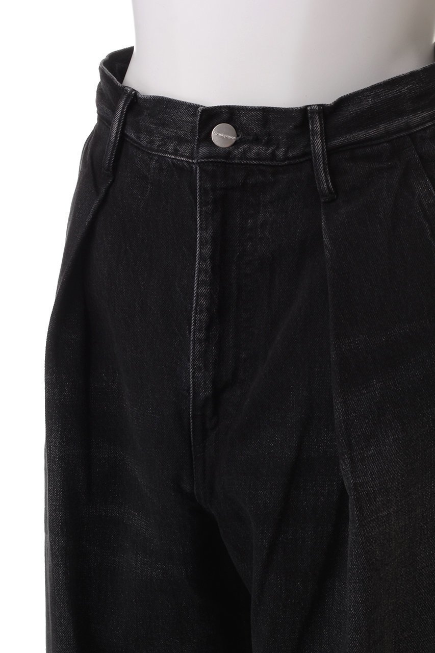 【グラフペーパー/Graphpaper】のSelvage Denim Two Tuck Wide Pants/パンツ 人気、トレンドファッション・服の通販 founy(ファニー) 　ファッション　Fashion　レディースファッション　Fashion for Women　パンツ　Pants & Trousers　デニムパンツ・ジーンズ・美脚デニム　Denim Jeans & Pants　ストレート　Straight, Straight Cut　デニム　Denim, Jeans Material　ワイド　Wide, Wide Fit　エレガント 上品　Elegant　other-5|ID: prp329100004359698 ipo3291000000032930378