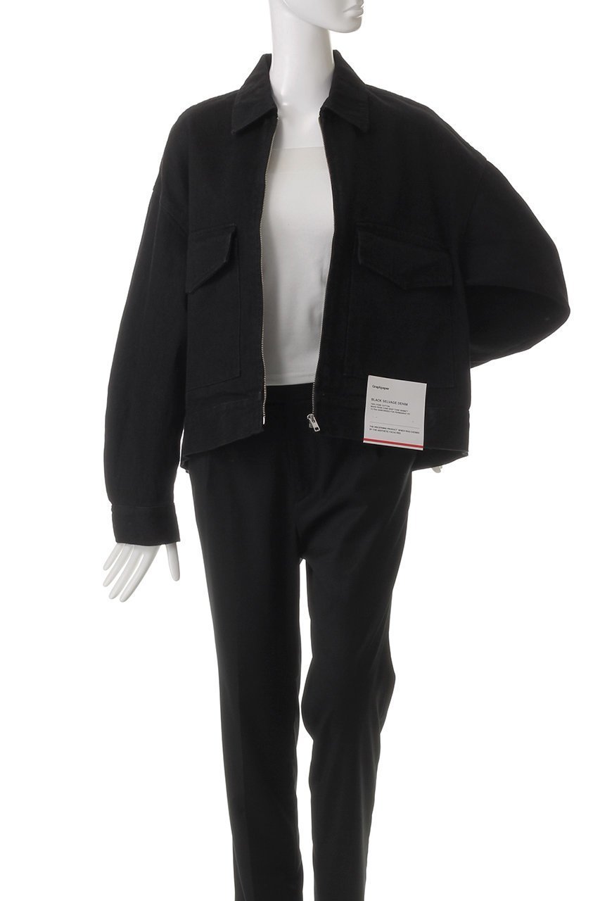 【グラフペーパー/Graphpaper】のSelvage Denim Zip Jacket/ジャケット 人気、トレンドファッション・服の通販 founy(ファニー) 　ファッション　Fashion　レディースファッション　Fashion for Women　アウター　Coat / Outerwear Collection　レディースジャケット・軽アウター　Jackets　コンパクト　Compact, Small Size　ショルダー　Shoulder, Shoulder Strap　ジャケット　Jacket, Outerwear　スリーブ　Sleeve, Long Sleeve / Short Sleeve　ドロップ　Drop Shoulder, Dropped Style　バランス　Balance, Style Balance　ボトム　Bottoms, Lower Wear　ワイド　Wide, Wide Fit　other-7|ID: prp329100004359699 ipo3291000000035654355