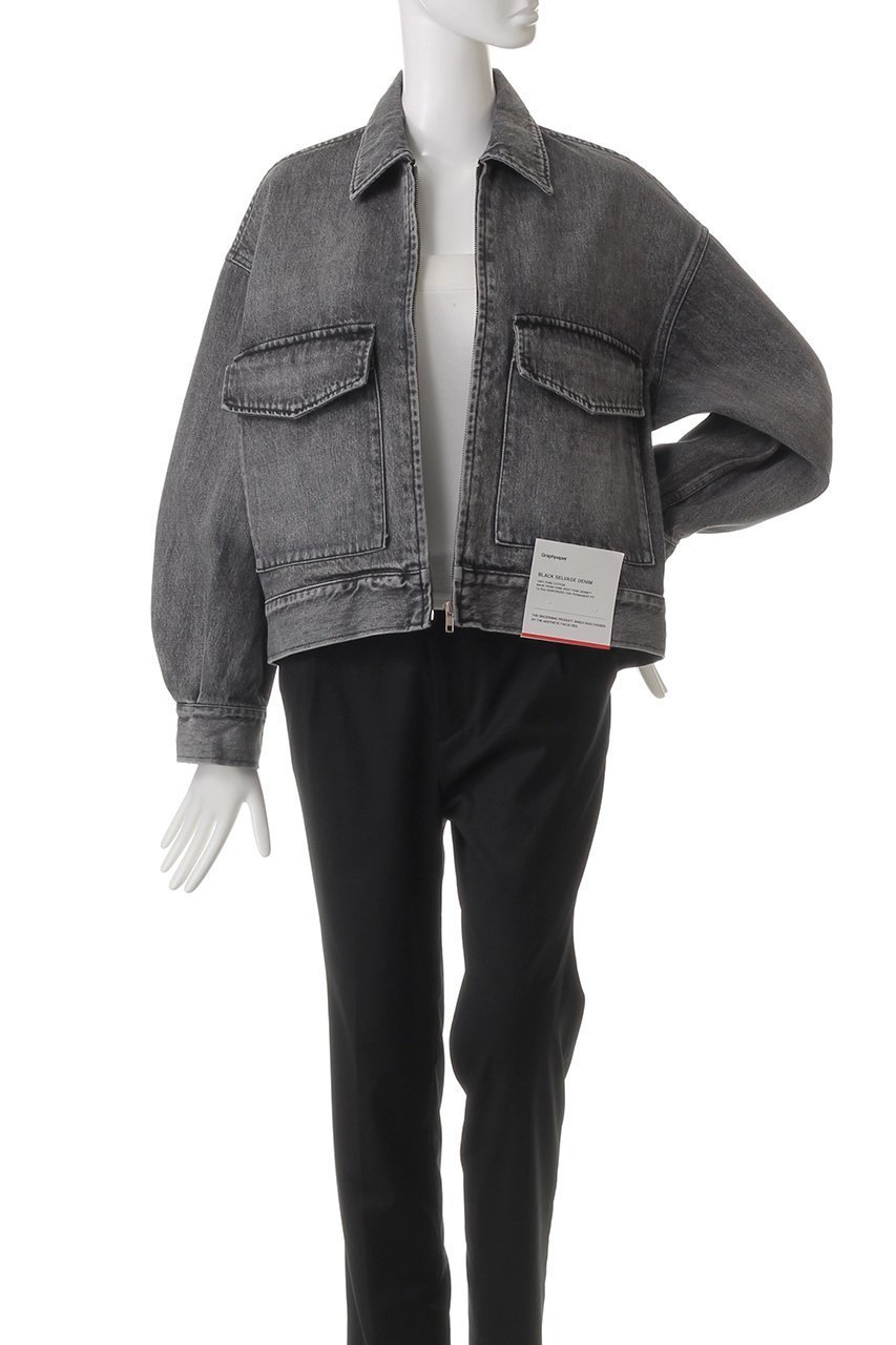 【グラフペーパー/Graphpaper】のSelvage Denim Zip Jacket/ジャケット 人気、トレンドファッション・服の通販 founy(ファニー) 　ファッション　Fashion　レディースファッション　Fashion for Women　アウター　Coat / Outerwear Collection　レディースジャケット・軽アウター　Jackets　インナー　Innerwear　コンパクト　Compact, Small Size　ショルダー　Shoulder, Shoulder Strap　ジャケット　Jacket, Outerwear　スリーブ　Sleeve, Long Sleeve / Short Sleeve　ドロップ　Drop Shoulder, Dropped Style　バランス　Balance, Style Balance　ポケット　Pocket, Pocket Detail　other-7|ID: prp329100004359700 ipo3291000000032916604