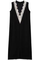 【ロキト/LOKITHO】のレースVネックノースリーブドレス 人気、トレンドファッション・服の通販 founy(ファニー) ファッション Fashion レディースファッション Fashion for Women ワンピース Dresses フォーマル・パーティードレス・結婚式用ドレス Elegant & Casual Dresses チュニック Tunic Tops & Dresses ストレート Straight, Straight Cut チュニック Tunic, Long Top ドレス Dress, One-Piece ノースリーブ Sleeveless, No-Sleeve レース Lace, Lace Fabric ロング Long, Long-Length エレガント 上品 Elegant |ID:prp329100004359702