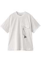 【アンドワンダー/and wander】の【UNISEX】pocket Tシャツ オフホワイト|ID:prp329100004359703