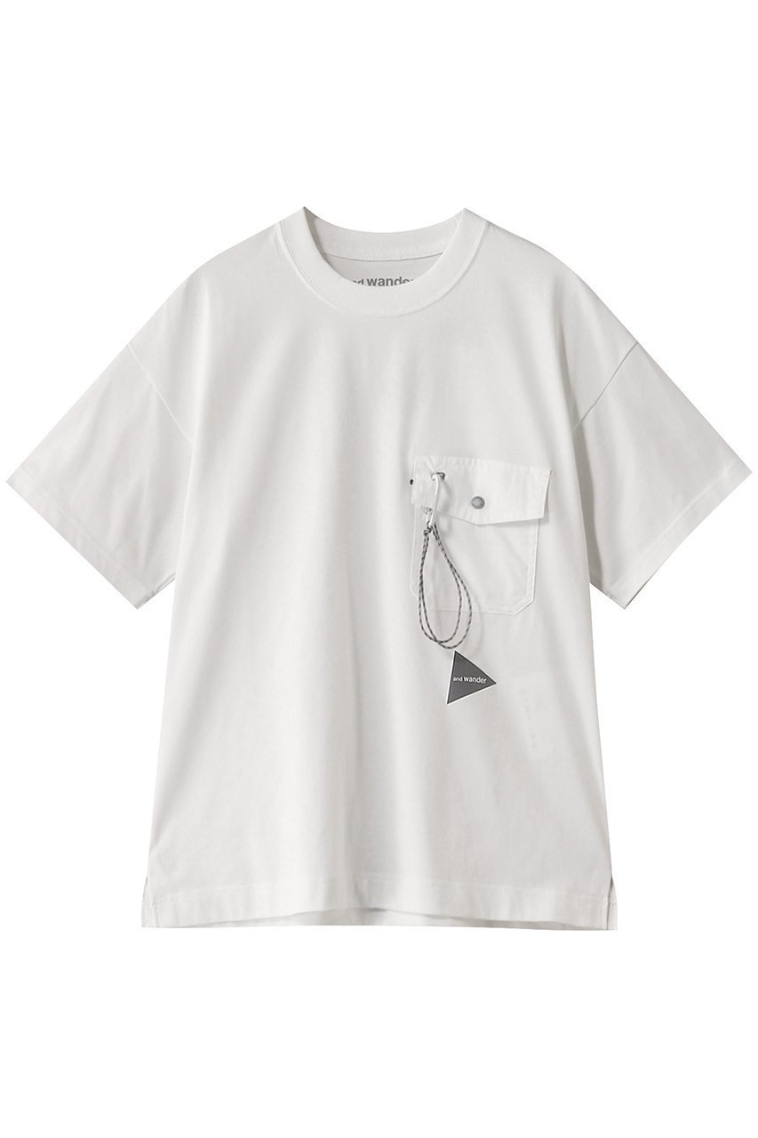 【アンドワンダー/and wander】の【UNISEX】pocket Tシャツ インテリア・キッズ・メンズ・レディースファッション・服の通販 founy(ファニー) 　ファッション　Fashion　レディースファッション　Fashion for Women　トップス・カットソー　Cut & Sew Tops　シャツ・ブラウス・オフィスカジュアル　Elegant Blouses & Button-Ups　ロングTシャツ・Tシャツ　Longline T-Shirts & Tees　カットソー・ベーシックTシャツ　Cut-and-Sewn Tops / Stretch Tees & Basics　ユニセックス　Unisex, Genderless　ショート　Short, Short Length　スリーブ　Sleeve, Long Sleeve / Short Sleeve　ハーフ　Half, Half-Length　ベーシック　Basic, Essential　ポケット　Pocket, Pocket Detail　オフホワイト|ID: prp329100004359703 ipo3291000000032880634