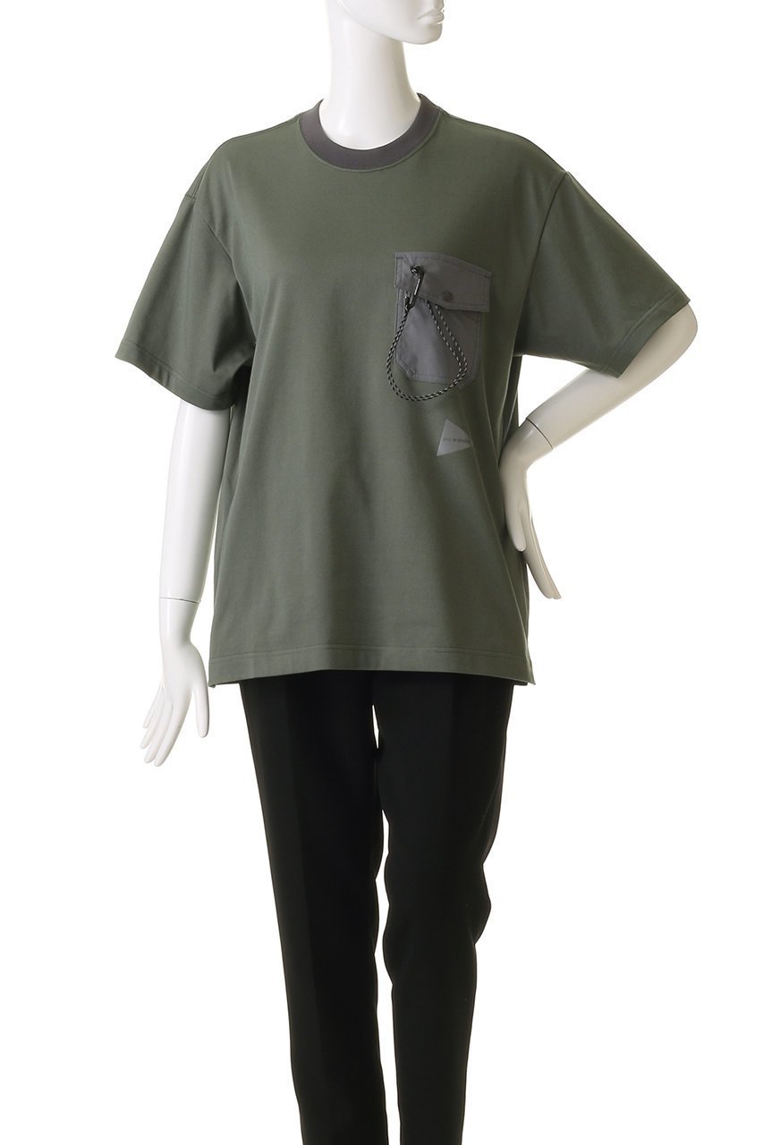 【アンドワンダー/and wander】の【UNISEX】pocket Tシャツ 人気、トレンドファッション・服の通販 founy(ファニー) 　ファッション　Fashion　レディースファッション　Fashion for Women　トップス・カットソー　Cut & Sew Tops　シャツ・ブラウス・オフィスカジュアル　Elegant Blouses & Button-Ups　ロングTシャツ・Tシャツ　Longline T-Shirts & Tees　カットソー・ベーシックTシャツ　Cut-and-Sewn Tops / Stretch Tees & Basics　ユニセックス　Unisex, Genderless　ショート　Short, Short Length　スリーブ　Sleeve, Long Sleeve / Short Sleeve　ハーフ　Half, Half-Length　ベーシック　Basic, Essential　ポケット　Pocket, Pocket Detail　other-2|ID: prp329100004359703 ipo3291000000032880644