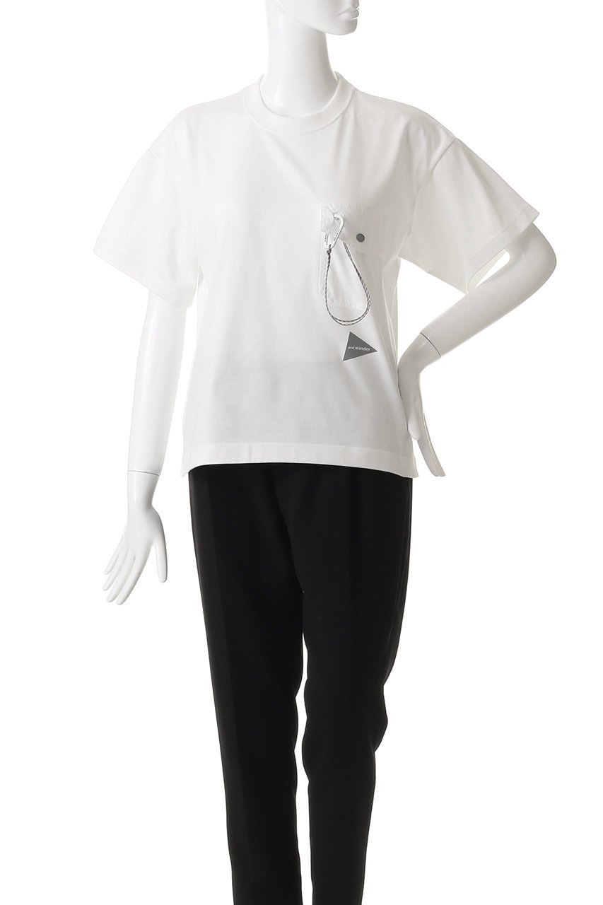 【アンドワンダー/and wander】の【UNISEX】pocket Tシャツ 人気、トレンドファッション・服の通販 founy(ファニー) 　ファッション　Fashion　レディースファッション　Fashion for Women　トップス・カットソー　Cut & Sew Tops　シャツ・ブラウス・オフィスカジュアル　Elegant Blouses & Button-Ups　ロングTシャツ・Tシャツ　Longline T-Shirts & Tees　カットソー・ベーシックTシャツ　Cut-and-Sewn Tops / Stretch Tees & Basics　ユニセックス　Unisex, Genderless　ショート　Short, Short Length　スリーブ　Sleeve, Long Sleeve / Short Sleeve　ハーフ　Half, Half-Length　ベーシック　Basic, Essential　ポケット　Pocket, Pocket Detail　other-2|ID: prp329100004359703 ipo3291000000035690156