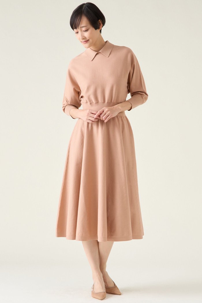 【マルティニーク/martinique】の衿ドルマンニットワンピース インテリア・キッズ・メンズ・レディースファッション・服の通販 founy(ファニー) https://founy.com/ ファッション Fashion レディースファッション Fashion for Women ワンピース Dresses ニットワンピース Knit Dresses チュニック Tunic Tops & Dresses おすすめ Recommended / Our Picks クラシカル Classical, Vintage-Inspired チュニック Tunic, Long Top トレンド Trend, Trending Now フォルム Silhouette, Form モダン Modern, Contemporary エレガント 上品 Elegant |ID: prp329100004359710 ipo3291000000036078979