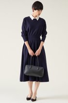 【マルティニーク/martinique】の衿ドルマンニットワンピース 人気、トレンドファッション・服の通販 founy(ファニー) ファッション Fashion レディースファッション Fashion for Women ワンピース Dresses ニットワンピース Knit Dresses チュニック Tunic Tops & Dresses おすすめ Recommended / Our Picks クラシカル Classical, Vintage-Inspired チュニック Tunic, Long Top トレンド Trend, Trending Now フォルム Silhouette, Form モダン Modern, Contemporary エレガント 上品 Elegant thumbnail ネイビー×オフホワイト|ID: prp329100004359710 ipo3291000000036078981