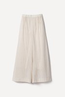【プリスティン/PRISTINE】のコットンリネンストライプギャザーパンツ / オーガニックコットン 人気、トレンドファッション・服の通販 founy(ファニー) ファッション Fashion レディースファッション Fashion for Women パンツ Pants & Trousers ギャザー Gathered, Ruffled ストライプ Stripe, Striped Pattern ペチコート Petticoat, Underskirt リネン Linen, Linen Fabric ロング Long, Long-Length |ID:prp329100004359716