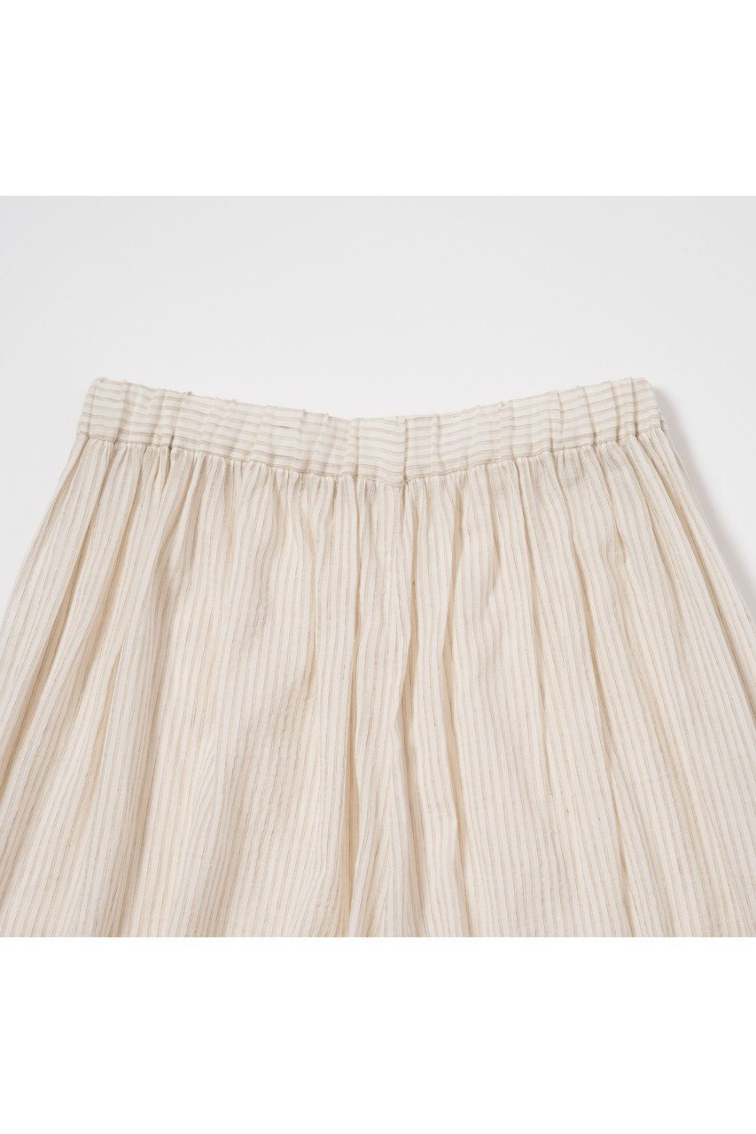 【プリスティン/PRISTINE】のコットンリネンストライプギャザーパンツ / オーガニックコットン 人気、トレンドファッション・服の通販 founy(ファニー) 　ファッション　Fashion　レディースファッション　Fashion for Women　パンツ　Pants & Trousers　ギャザー　Gathered, Ruffled　ストライプ　Stripe, Striped Pattern　ペチコート　Petticoat, Underskirt　リネン　Linen, Linen Fabric　ロング　Long, Long-Length　other-3|ID: prp329100004359716 ipo3291000000036761810