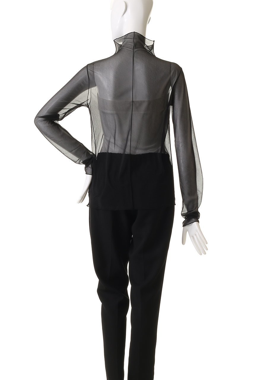 【プルミエ アロンディスモン/1er Arrondissement】のシアーハイネックカットソー 人気、トレンドファッション・服の通販 founy(ファニー) 　ファッション　Fashion　レディースファッション　Fashion for Women　トップス・カットソー　Cut & Sew Tops　シャツ・ブラウス・オフィスカジュアル　Elegant Blouses & Button-Ups　ロングTシャツ・Tシャツ　Longline T-Shirts & Tees　カットソー・ベーシックTシャツ　Cut-and-Sewn Tops / Stretch Tees & Basics　インナー　Innerwear　カットソー　Cut and Sewn Top　キャミ　Camisole, Cami Top　スリーブ　Sleeve, Long Sleeve / Short Sleeve　トレンド　Trend, Trending Now　ビスチェ　Bustier, Corset Top　フィット　Fit, Slim Fit　ロング　Long, Long-Length　other-4|ID: prp329100004359722 ipo3291000000035933693