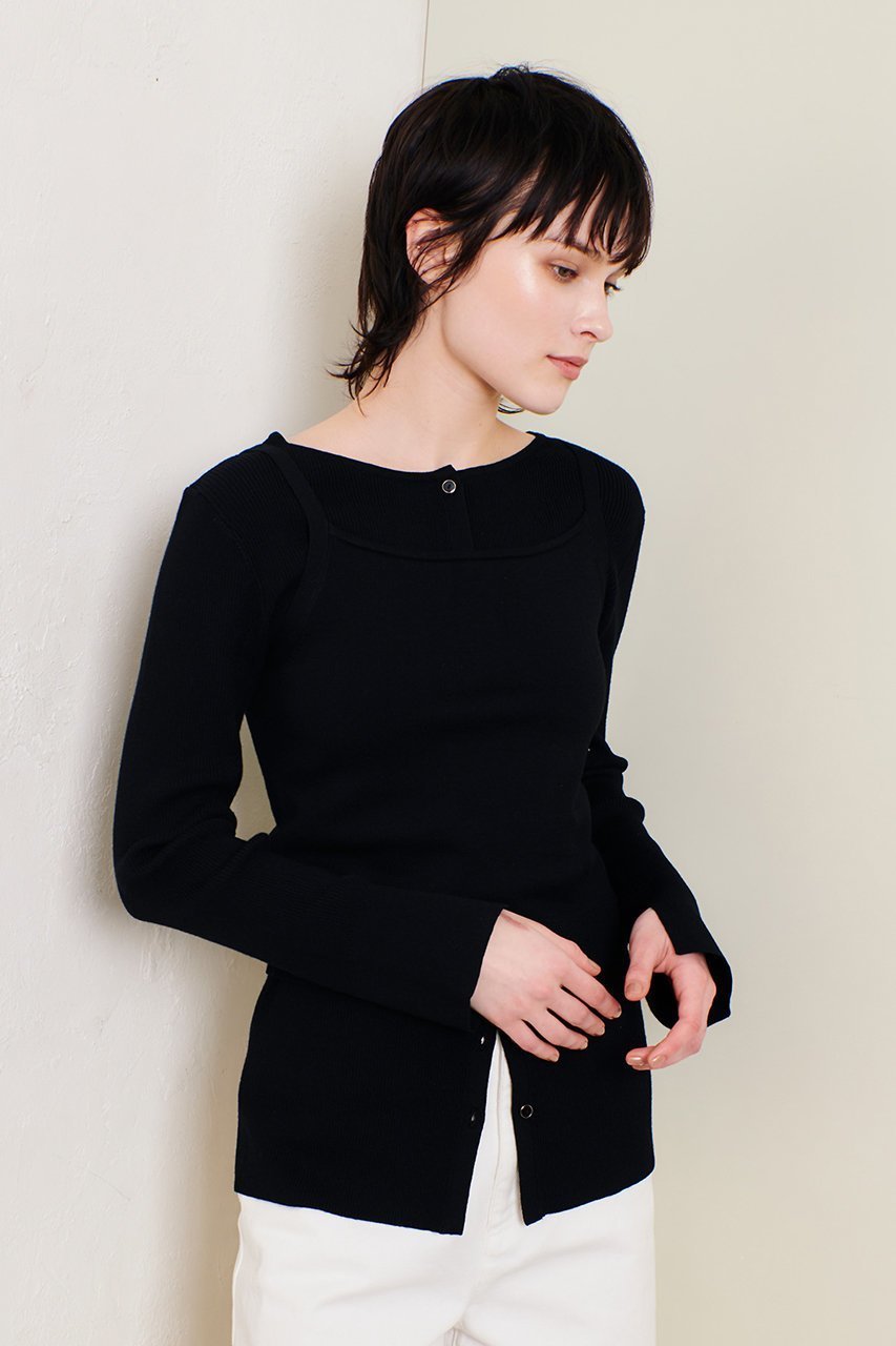 【アルアバイル/allureville】のマルチレイヤードセット 人気、トレンドファッション・服の通販 founy(ファニー) 　ファッション　Fashion　レディースファッション　Fashion for Women　トップス・カットソー　Cut & Sew Tops　ニット　Knit Tops & Sweaters　カジュアルプルオーバー・ニットトップス　Pullovers & Knit Tops / Casual Pullovers　カーディガン　Cardigan, Knitwear　キャミソール　Camisole, Spaghetti Strap Top　シンプル　Simple, Minimal　other-7|ID: prp329100004359723 ipo3291000000032951131