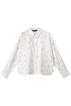 【ミズイロ インド/mizuiro ind】のsmall flower print shirt シャツ off white|ID:prp329100004359728