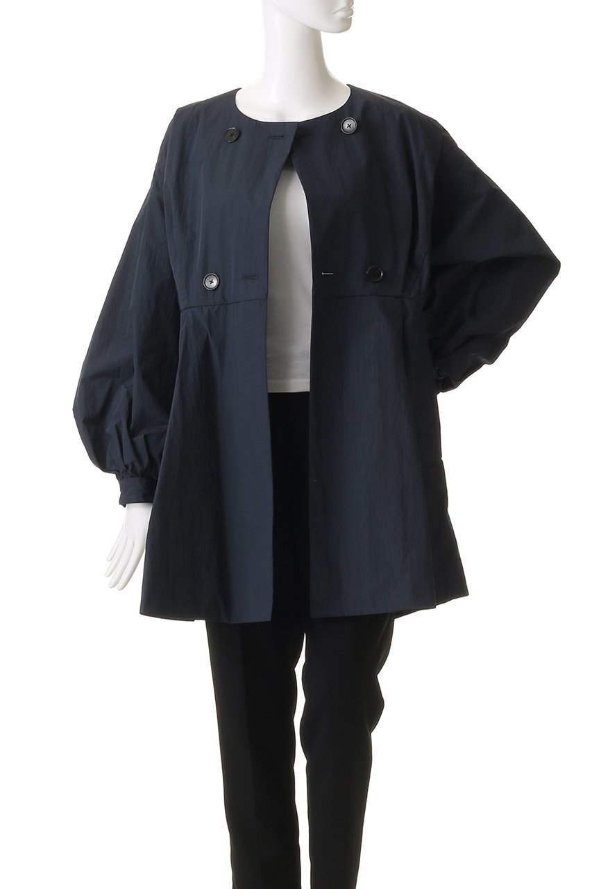 【ランバン オン ブルー/LANVIN en Bleu】のコットンタフタベルテッドコート 人気、トレンドファッション・服の通販 founy(ファニー) 　ファッション　Fashion　レディースファッション　Fashion for Women　アウター　Coat / Outerwear Collection　コート・ロングコート・ピーコート　Long Coats, Peacoats & More　タフタ　Taffeta, Structured Fabric　ロング　Long, Long-Length　エレガント 上品　Elegant　other-8|ID: prp329100004359730 ipo3291000000032926945
