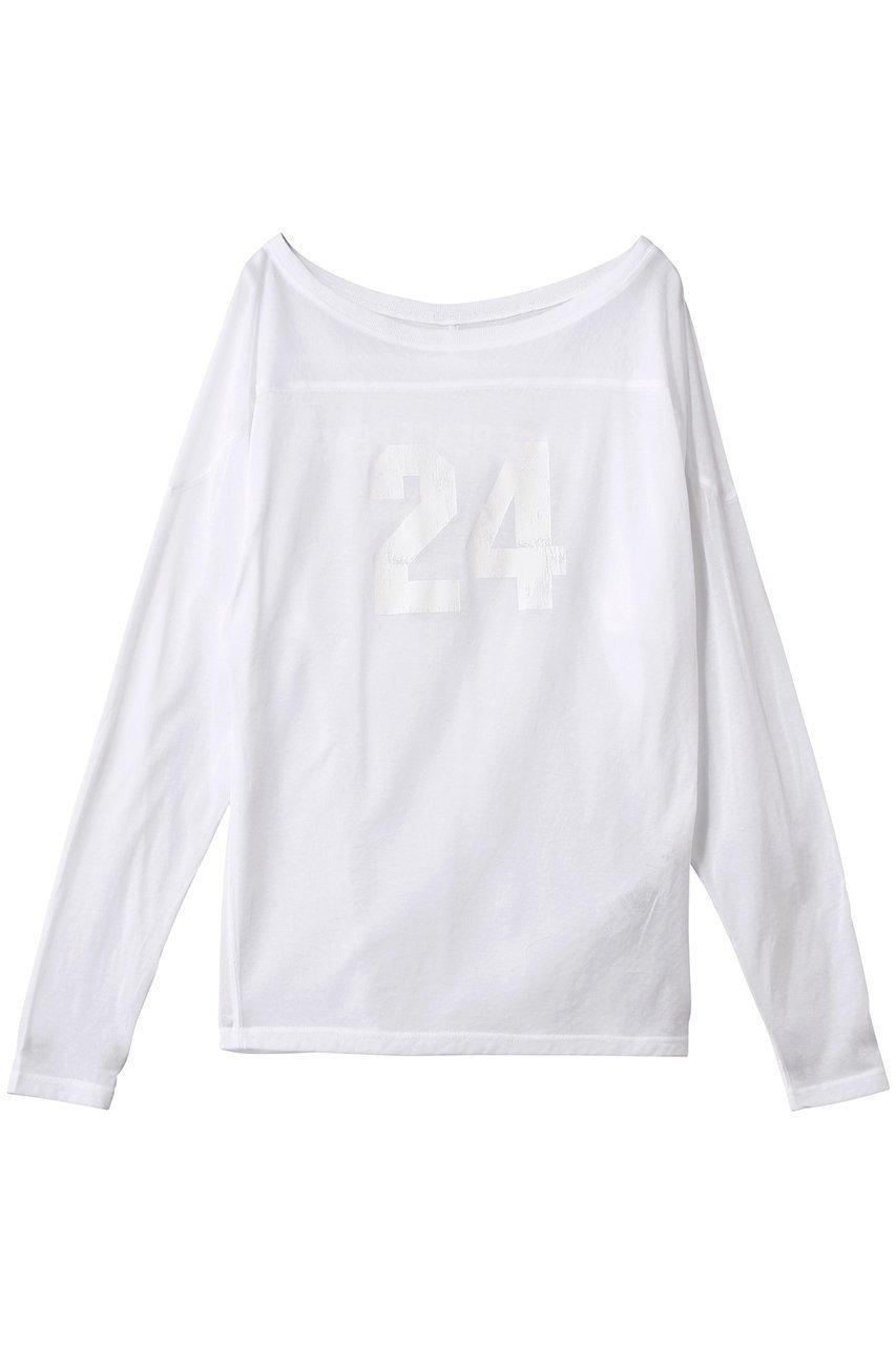 【ガリャルダガランテ/GALLARDAGALANTE】の【PEAS】シアーフットボールTシャツ インテリア・キッズ・メンズ・レディースファッション・服の通販 founy(ファニー) ファッション Fashion レディースファッション Fashion for Women トップス・カットソー Cut & Sew Tops シャツ・ブラウス・オフィスカジュアル Elegant Blouses & Button-Ups ロングTシャツ・Tシャツ Longline T-Shirts & Tees カットソー・ベーシックTシャツ Cut-and-Sewn Tops / Stretch Tees & Basics おすすめ Recommended / Our Picks インナー Innerwear シアー Sheer, See-Through スリーブ Sleeve, Long Sleeve / Short Sleeve スーツ Suit, Formalwear プリント Print, Printed Pattern ロング Long, Long-Length ワンショル One Shoulder, Asymmetrical ホワイト|ID: prp329100004359743 ipo3291000000032880523
