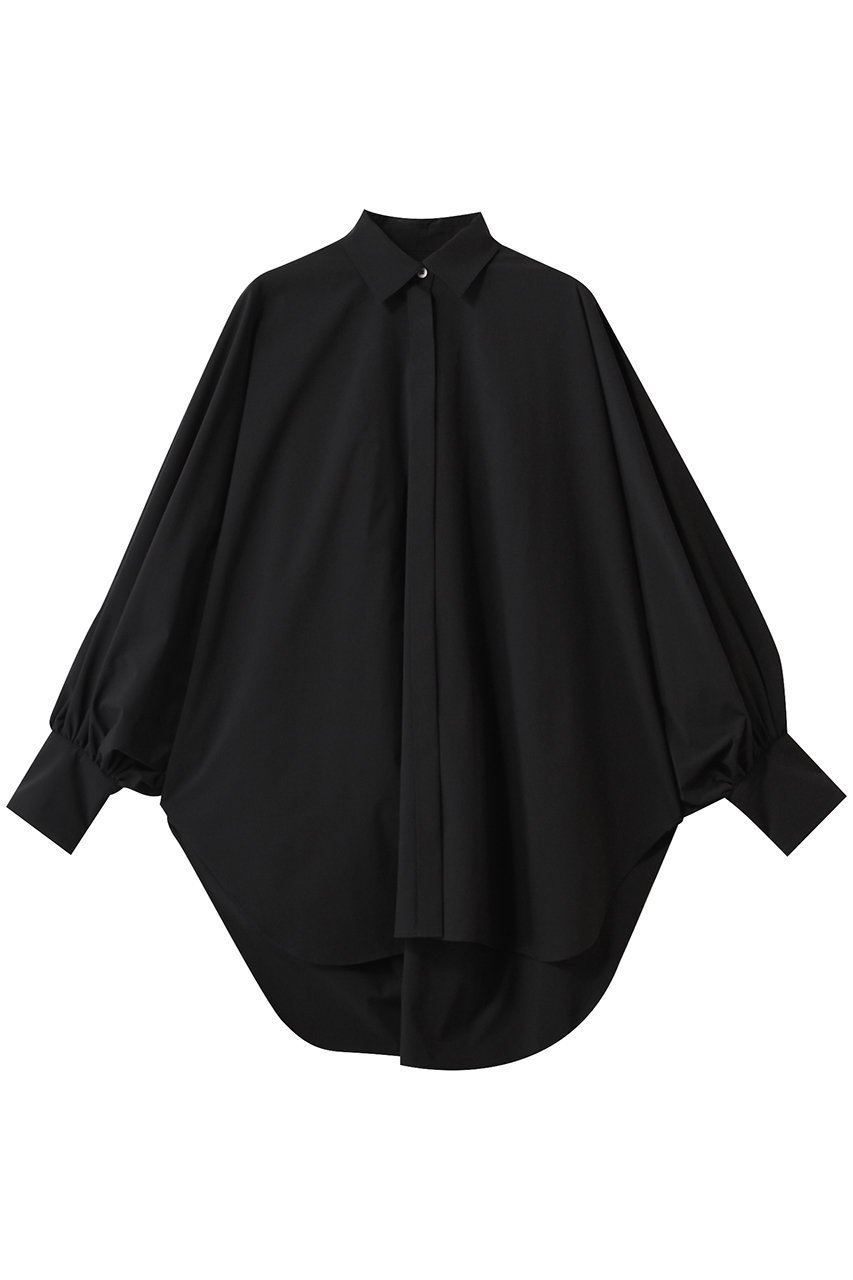 【ル フィル/LE PHIL】のSOLOTEXブロードウエスト切替ブラウス インテリア・キッズ・メンズ・レディースファッション・服の通販 founy(ファニー) 　ファッション　Fashion　レディースファッション　Fashion for Women　トップス・カットソー　Cut & Sew Tops　シャツ・ブラウス・オフィスカジュアル　Elegant Blouses & Button-Ups　ギャザー　Gathered, Ruffled　スリーブ　Sleeve, Long Sleeve / Short Sleeve　ブロード　Broadcloth, Fine Cotton　ロング　Long, Long-Length　切替　Switching, Contrast Panel　ブラック|ID: prp329100004359752 ipo3291000000035822854