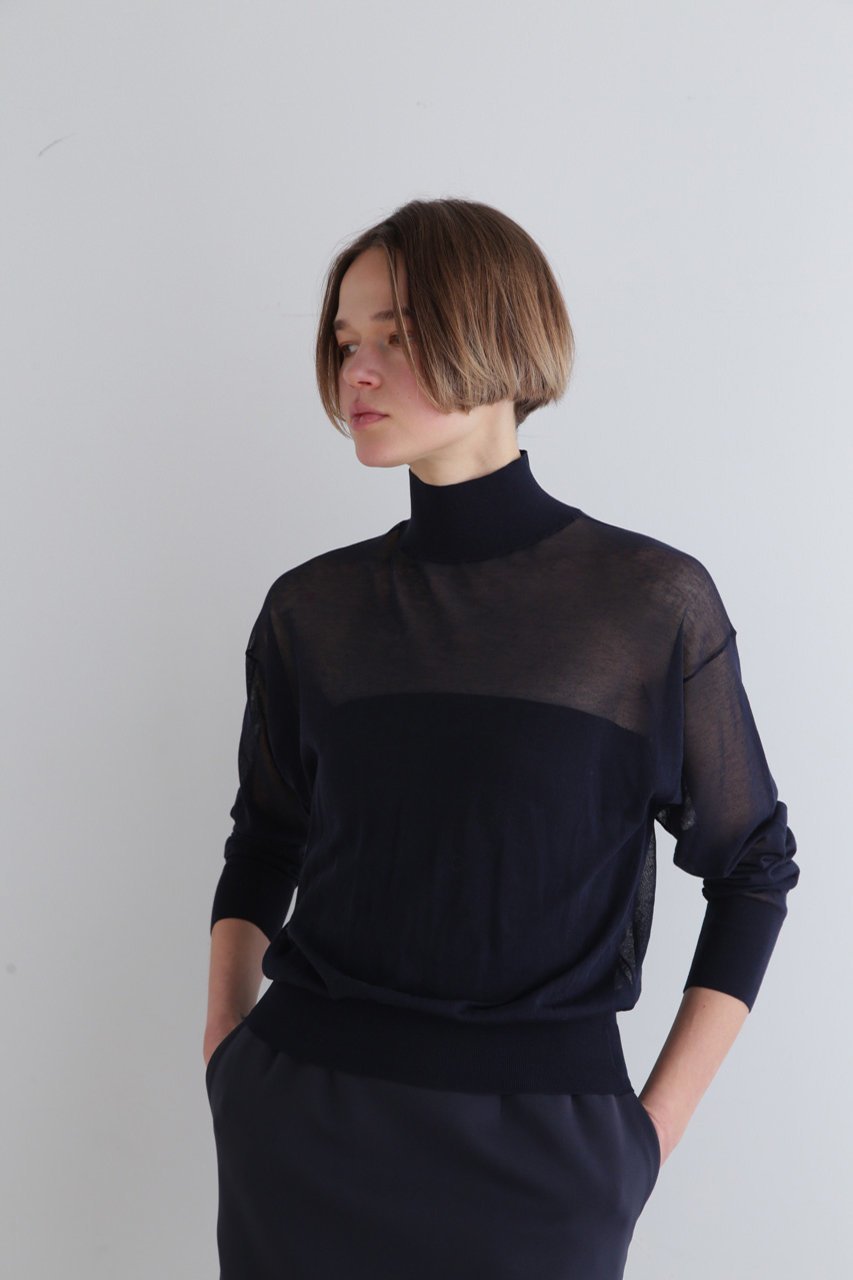 【ル フィル/LE PHIL】のシアーニット 人気、トレンドファッション・服の通販 founy(ファニー) 　ファッション　Fashion　レディースファッション　Fashion for Women　トップス・カットソー　Cut & Sew Tops　ニット　Knit Tops & Sweaters　カジュアルプルオーバー・ニットトップス　Pullovers & Knit Tops / Casual Pullovers　インナー　Innerwear　エアリー　Airy Texture　エレガント 上品　Elegant　ハイネック　High Neck, Mock Neck　バランス　Balance, Style Balance　other-7|ID: prp329100004359753 ipo3291000000032952932