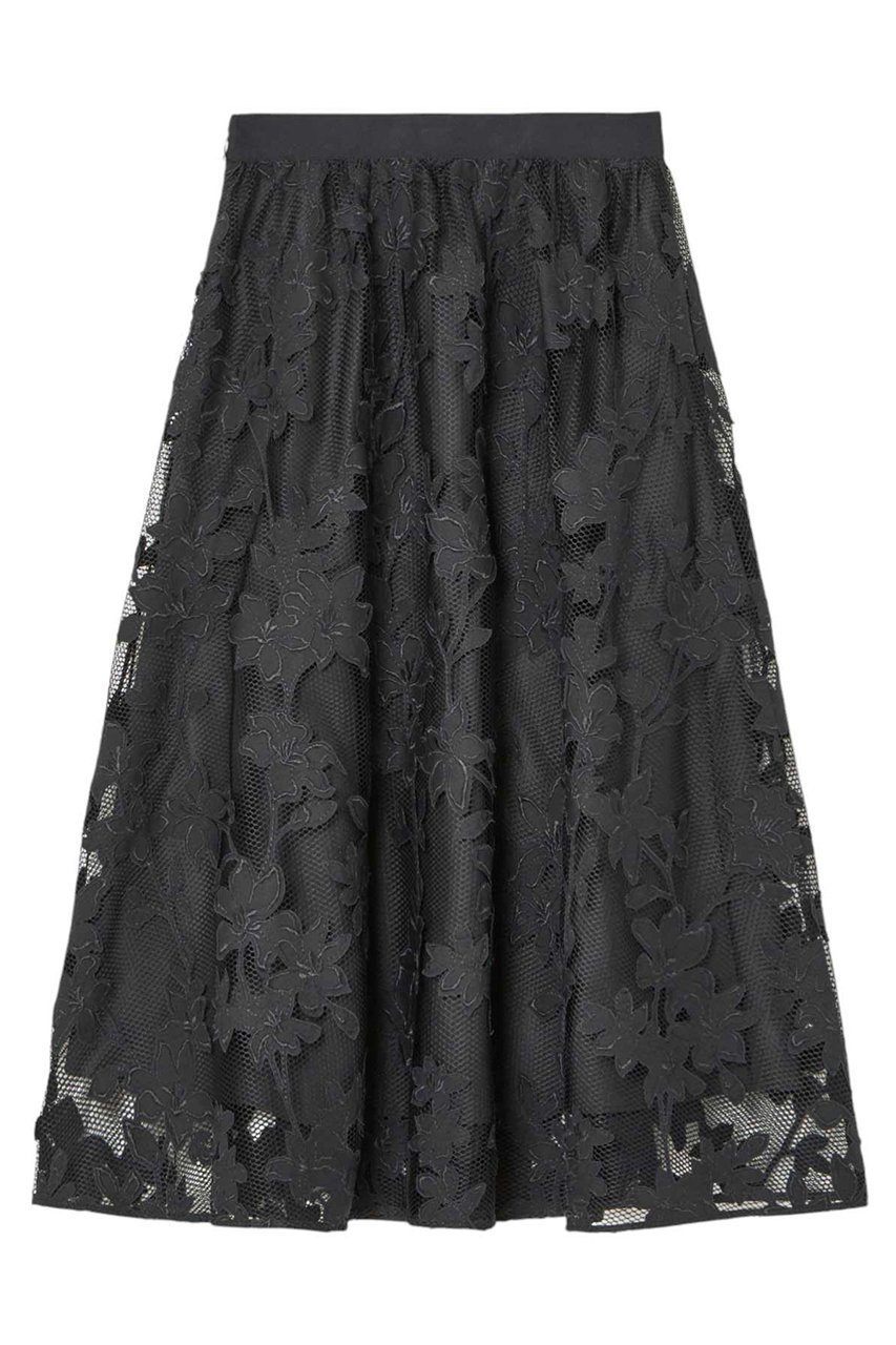 【アナイ/ANAYI】のメッシュフラワーフレアスカート 人気、トレンドファッション・服の通販 founy(ファニー) 　ファッション　Fashion　レディースファッション　Fashion for Women　スカート　Skirts　Aライン・フレアスカート　A-Line & Flared Skirts　ロングスカート　Long Skirts / Maxi & Midi Skirts　エレガント 上品　Elegant　ギャザー　Gathered, Ruffled　セットアップ　Set-Up, Coordinated Outfit　タフタ　Taffeta, Structured Fabric　フラワー　Flower, Floral　メッシュ　Mesh, Net Fabric　モチーフ　Motif, Design Theme　ロング　Long, Long-Length　other-2|ID: prp329100004359760 ipo3291000000032824359