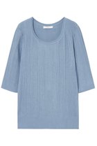 【アナイ/ANAYI】のアセテートポリエステルリブプルオーバー ブルー|ID: prp329100004359762 ipo3291000000036259909