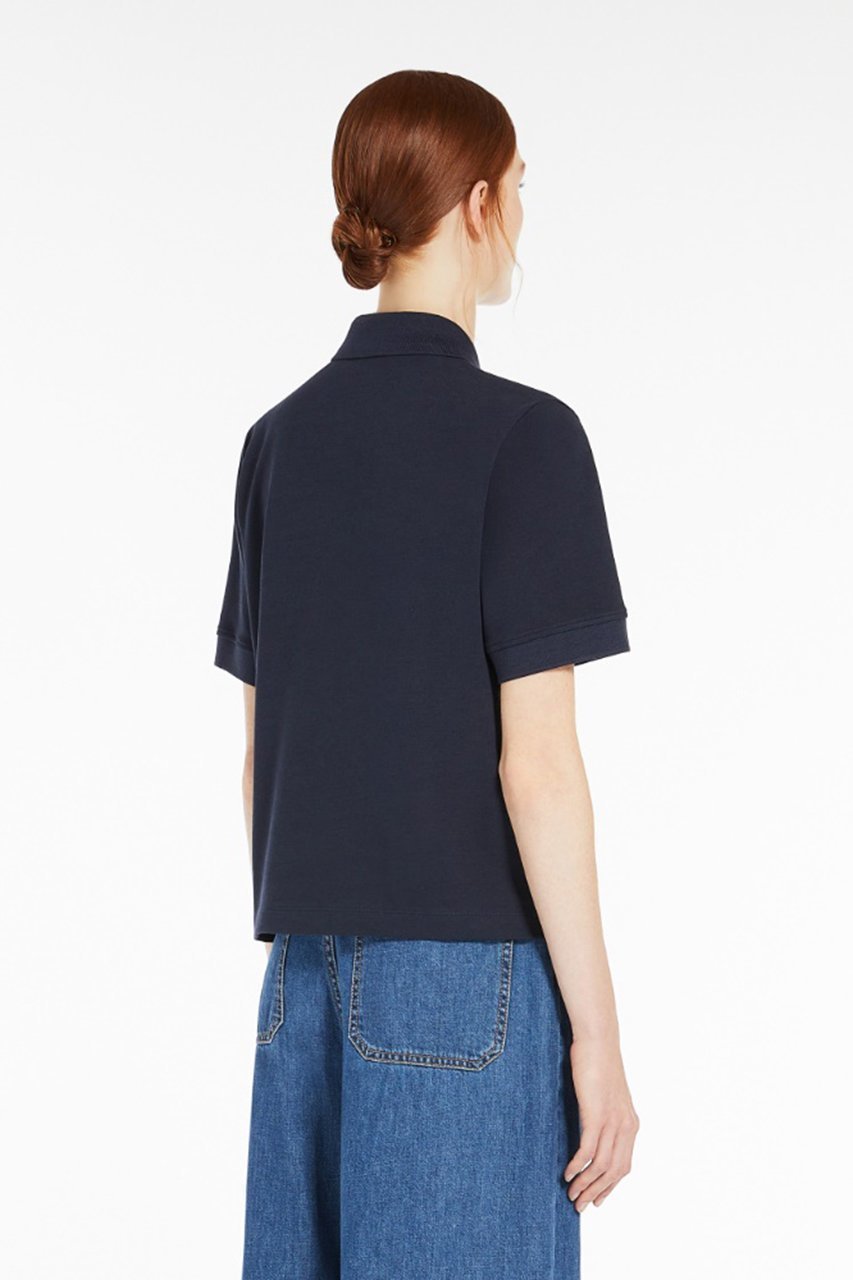 【マックスマーラ/Max Mara】の【Weekend Max Mara】SCENA ジャージーポロシャツ 人気、トレンドファッション・服の通販 founy(ファニー) 　ファッション　Fashion　レディースファッション　Fashion for Women　トップス・カットソー　Cut & Sew Tops　シャツ・ブラウス・オフィスカジュアル　Elegant Blouses & Button-Ups　ポロシャツ・きれいめカジュアル　Smart-Casual Polo Tops　クラシック　Classic, Timeless Style　シンプル　Simple, Minimal　バタフライ　Butterfly, Butterfly Motif　ファブリック　Fabric, Textile　ボトム　Bottoms, Lower Wear　ポロシャツ　Polo Shirt, Collared Tee　other-7|ID: prp329100004359764 ipo3291000000032871306