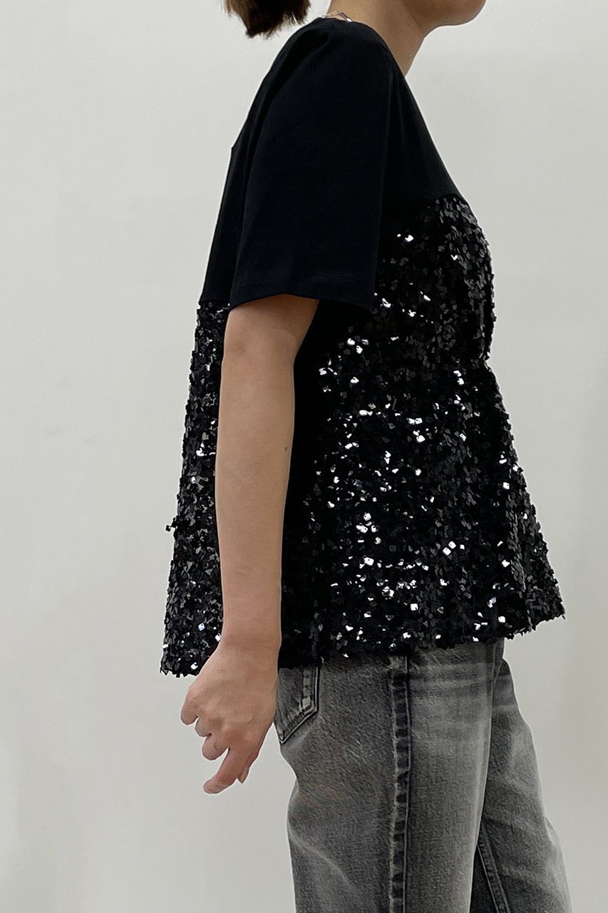 【プルミエ アロンディスモン/1er Arrondissement】の【BAUN UND PFERDGARTEN】トップス 人気、トレンドファッション・服の通販 founy(ファニー) 　ファッション　Fashion　レディースファッション　WOMEN　トップス・カットソー　Tops/Tshirt　シャツ/ブラウス　Shirts/Blouses　ロング / Tシャツ　T-Shirts　カットソー　Cut and Sewn　シンプル　Simple　スパンコール　Sequins　スリーブ　Sleeve　ロング　Long　other-7|ID: prp329100004359767 ipo3291000000031342703