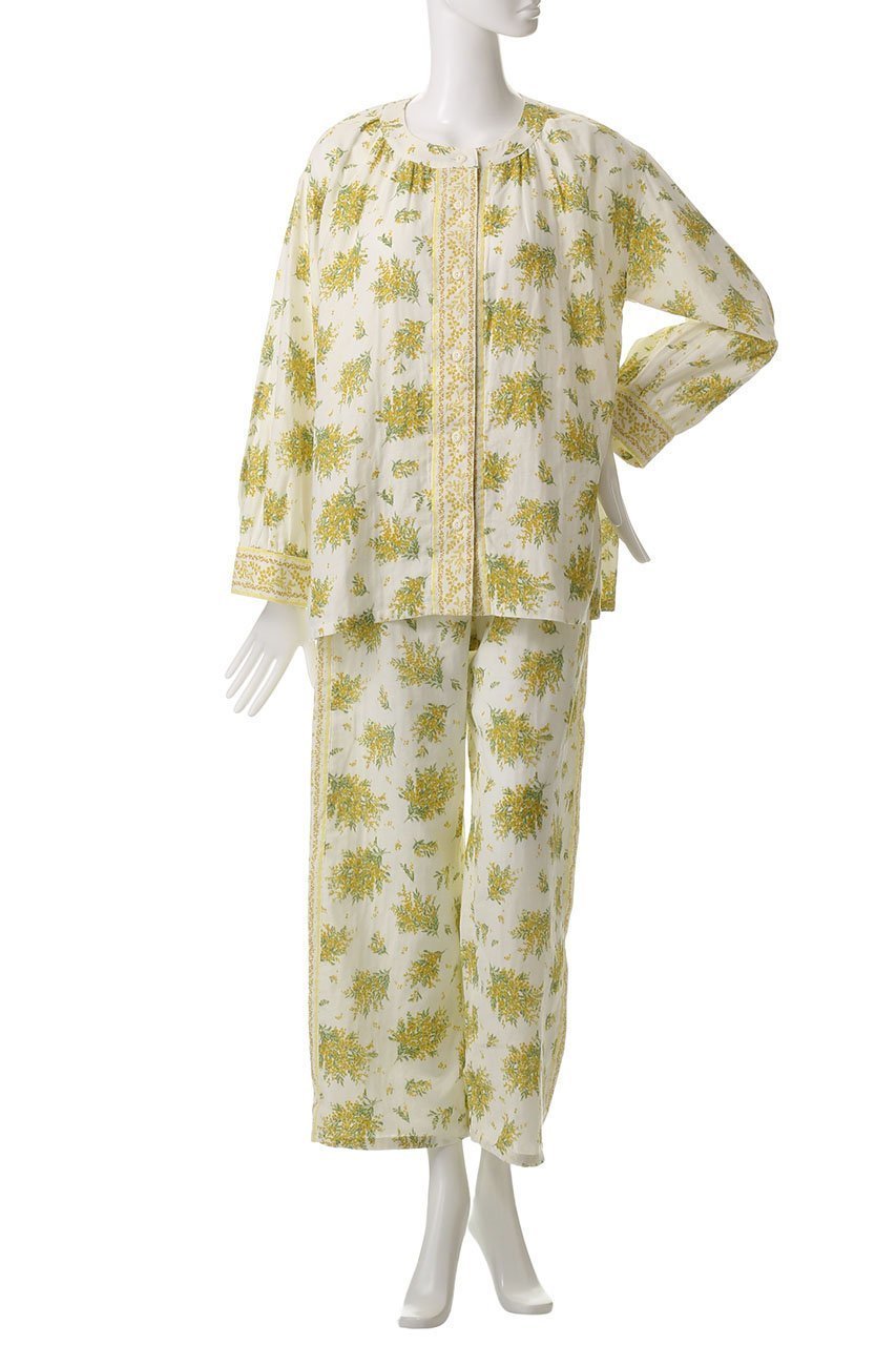 【キッドブルー/KID BLUE】のWガーゼミモザパジャマ 人気、トレンドファッション・服の通販 founy(ファニー) 　ファッション　Fashion　レディースファッション　Fashion for Women　ダブル　Double, Double-Breasted　パジャマ　Pajamas, Sleepwear　ベーシック　Basic, Essential　リラックス　Relax, Relaxed Fit　other-2|ID: prp329100004361245 ipo3291000000032833377