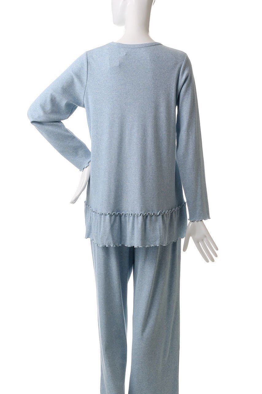 【キッドブルー/KID BLUE】の25ベアフライストップス 人気、トレンドファッション・服の通販 founy(ファニー) 　ファッション　Fashion　レディースファッション　Fashion for Women　トップス・カットソー　Cut & Sew Tops　おすすめ　Recommended / Our Picks　セットアップ　Set-Up, Coordinated Outfit　パジャマ　Pajamas, Sleepwear　フリル　Frill, Ruffle　リラックス　Relax, Relaxed Fit　再入荷　Restock / Back in Stock　other-4|ID: prp329100004361248 ipo3291000000035683947