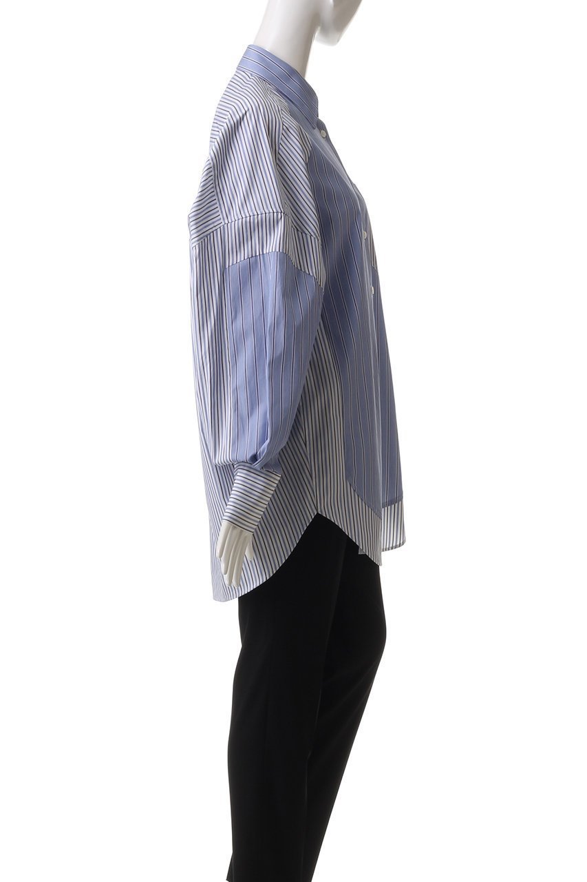 【ステラ マッカートニー/STELLA McCARTNEY】のミックスストライプシャツ 人気、トレンドファッション・服の通販 founy(ファニー) 　ファッション　Fashion　レディースファッション　Fashion for Women　トップス・カットソー　Cut & Sew Tops　シャツ・ブラウス・オフィスカジュアル　Elegant Blouses & Button-Ups　ストライプ　Stripe, Striped Pattern　スリーブ　Sleeve, Long Sleeve / Short Sleeve　トレンド　Trend, Trending Now　フロント　Front, Front Design　ポケット　Pocket, Pocket Detail　ミックス　Mix, Mixed Style　リラックス　Relax, Relaxed Fit　ロング　Long, Long-Length　ワンポイント　One Point, Statement Accent　other-3|ID: prp329100004361252 ipo3291000000036101865