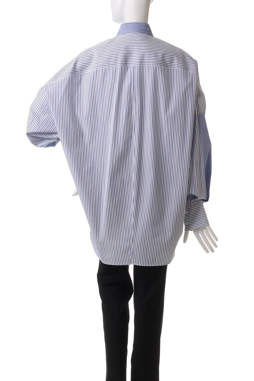 【ステラ マッカートニー/STELLA McCARTNEY】のミックスストライプシャツ 人気、トレンドファッション・服の通販 founy(ファニー) 　ファッション　Fashion　レディースファッション　Fashion for Women　トップス・カットソー　Cut & Sew Tops　シャツ・ブラウス・オフィスカジュアル　Elegant Blouses & Button-Ups　ストライプ　Stripe, Striped Pattern　スリーブ　Sleeve, Long Sleeve / Short Sleeve　トレンド　Trend, Trending Now　フロント　Front, Front Design　ポケット　Pocket, Pocket Detail　ミックス　Mix, Mixed Style　リラックス　Relax, Relaxed Fit　ロング　Long, Long-Length　ワンポイント　One Point, Statement Accent　other-4|ID: prp329100004361252 ipo3291000000036101866