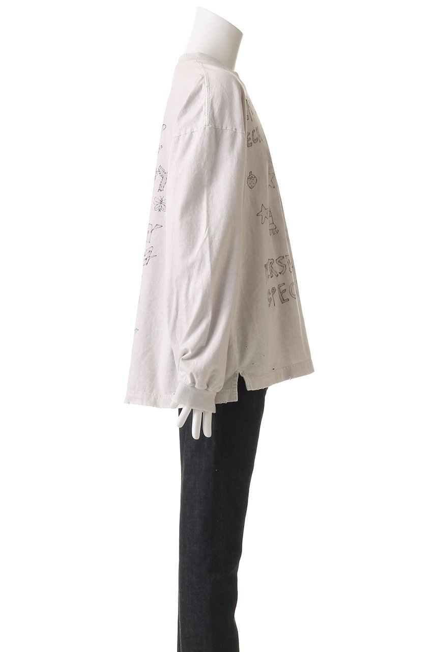 【メゾン ミハラヤスヒロ/Maison MIHARA YASUHIRO / MEN】の【MEN】BLEACHED ロングスリーブTシャツ 人気、トレンドファッション・服の通販 founy(ファニー) 　ファッション　Fashion　メンズファッション　Fashion for Men　トップス・カットソー　Cut & Sew Tops　メンズシャツ　Shirts　スリーブ　Sleeve, Long Sleeve / Short Sleeve　バランス　Balance, Style Balance　プリント　Print, Printed Pattern　ロング　Long, Long-Length　other-3|ID: prp329100004361257 ipo3291000000032881598