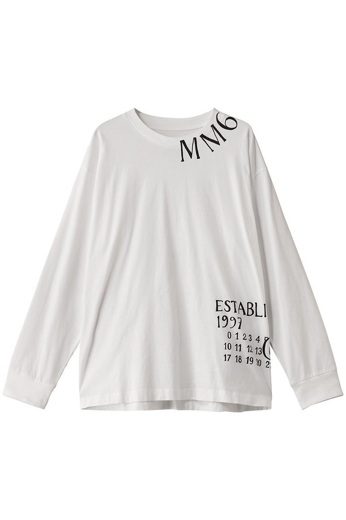 【エムエムシックス メゾンマルジェラ/MM6 Maison Margiela / MEN】の【MEN】ロゴTシャツ インテリア・キッズ・メンズ・レディースファッション・服の通販 founy(ファニー) https://founy.com/ ファッション Fashion メンズファッション Fashion for Men トップス・カットソー Cut & Sew Tops メンズシャツ Shirts シンプル Simple, Minimal スリーブ Sleeve, Long Sleeve / Short Sleeve プリント Print, Printed Pattern ボトム Bottoms, Lower Wear ロング Long, Long-Length 定番 Standard, Basic Item |ID: prp329100004361268 ipo3291000000032881358