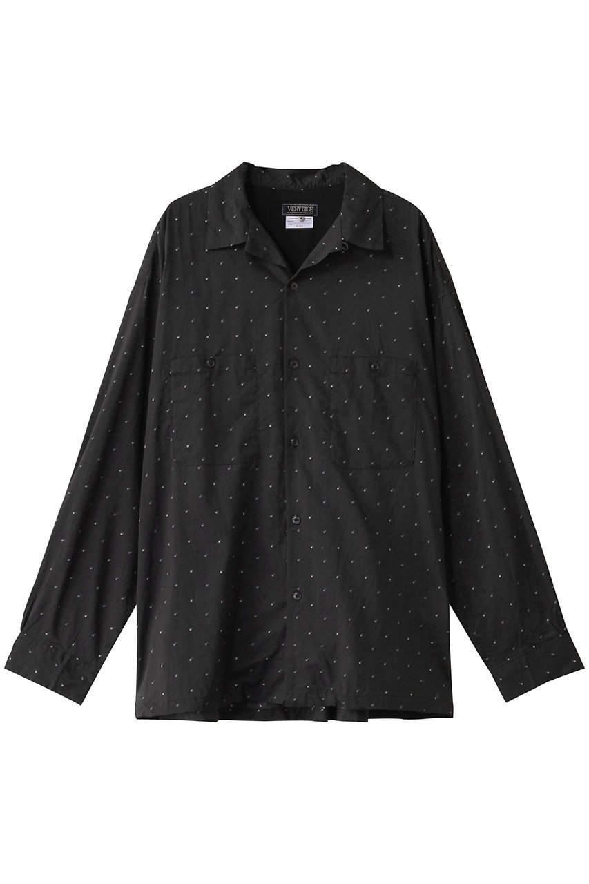 【ベリーテイジ/VERYTAGE / MEN】の【MEN】AVELIN ドットシャツ インテリア・キッズ・メンズ・レディースファッション・服の通販 founy(ファニー) 　ファッション　Fashion　メンズファッション　Fashion for Men　ギャザー　Gathered, Ruffled　クラシカル　Classical, Vintage-Inspired　スリーブ　Sleeve, Long Sleeve / Short Sleeve　トレンド　Trend, Trending Now　ドット　Polka Dot, Dot Pattern　ミリタリー　Military, Army Style　ロング　Long, Long-Length　定番　Standard, Basic Item　無地　Plain, Solid Color　ブラック|ID: prp329100004361273 ipo3291000000035691325