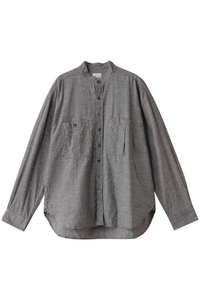 【ベリーテイジ/VERYTAGE / MEN】の【MEN】CHURCHILL コットンリネンオフィサーシャツ インテリア・キッズ・メンズ・レディースファッション・服の通販 founy(ファニー) https://founy.com/ ファッション Fashion メンズファッション Fashion for Men ギンガム Gingham, Gingham Fabric スタイリッシュ Stylish, Fashionable スリーブ Sleeve, Long Sleeve / Short Sleeve デニム Denim, Jeans Material ポケット Pocket, Pocket Detail リネン Linen, Linen Fabric ロング Long, Long-Length ヴィンテージ Vintage Style 夏 Summer |ID: prp329100004361274 ipo3291000000032871980