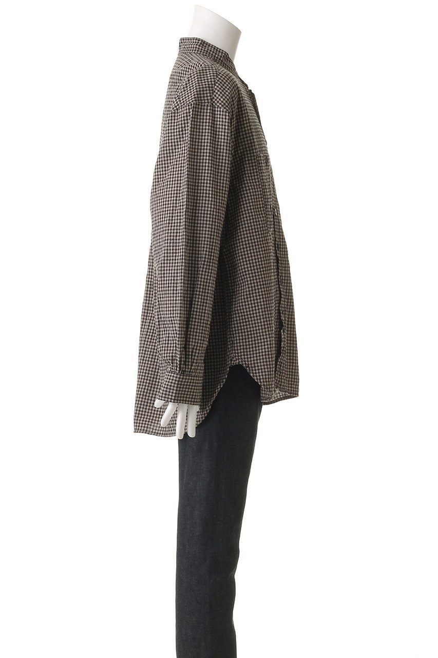 【ベリーテイジ/VERYTAGE / MEN】の【MEN】CHURCHILL コットンリネンオフィサーシャツ 人気、トレンドファッション・服の通販 founy(ファニー) 　ファッション　Fashion　メンズファッション　Fashion for Men　ギンガム　Gingham, Gingham Fabric　スタイリッシュ　Stylish, Fashionable　スリーブ　Sleeve, Long Sleeve / Short Sleeve　デニム　Denim, Jeans Material　ポケット　Pocket, Pocket Detail　リネン　Linen, Linen Fabric　ロング　Long, Long-Length　ヴィンテージ　Vintage Style　夏　Summer　other-3|ID: prp329100004361274 ipo3291000000032872003
