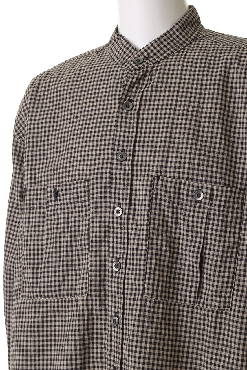 【ベリーテイジ/VERYTAGE / MEN】の【MEN】CHURCHILL コットンリネンオフィサーシャツ 人気、トレンドファッション・服の通販 founy(ファニー) 　ファッション　Fashion　メンズファッション　Fashion for Men　ギンガム　Gingham, Gingham Fabric　スタイリッシュ　Stylish, Fashionable　スリーブ　Sleeve, Long Sleeve / Short Sleeve　デニム　Denim, Jeans Material　ポケット　Pocket, Pocket Detail　リネン　Linen, Linen Fabric　ロング　Long, Long-Length　ヴィンテージ　Vintage Style　夏　Summer　other-5|ID: prp329100004361274 ipo3291000000032872016