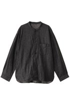 【ベリーテイジ/VERYTAGE / MEN】の【MEN】MINERSWEDE ノーカラーシャツ 人気、トレンドファッション・服の通販 founy(ファニー) ファッション Fashion メンズファッション Fashion for Men ジャケット Jacket, Outerwear スタイリッシュ Stylish, Fashionable スタンド Stand Collar, Upright Stand スリーブ Sleeve, Long Sleeve / Short Sleeve デニム Denim, Jeans Material ポケット Pocket, Pocket Detail ミックス Mix, Mixed Style ミリタリー Military, Army Style リネン Linen, Linen Fabric ロング Long, Long-Length thumbnail ブラック|ID: prp329100004361275 ipo3291000000032872037