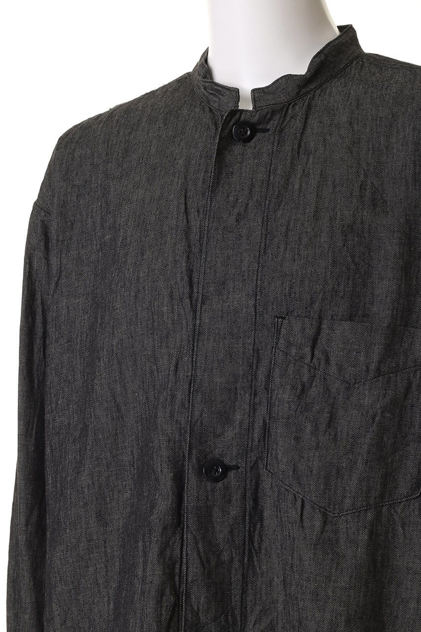 【ベリーテイジ/VERYTAGE / MEN】の【MEN】MINERSWEDE ノーカラーシャツ 人気、トレンドファッション・服の通販 founy(ファニー) 　ファッション　Fashion　メンズファッション　Fashion for Men　ジャケット　Jacket, Outerwear　スタイリッシュ　Stylish, Fashionable　スタンド　Stand Collar, Upright Stand　スリーブ　Sleeve, Long Sleeve / Short Sleeve　デニム　Denim, Jeans Material　ポケット　Pocket, Pocket Detail　ミックス　Mix, Mixed Style　ミリタリー　Military, Army Style　リネン　Linen, Linen Fabric　ロング　Long, Long-Length　other-5|ID: prp329100004361275 ipo3291000000032872057