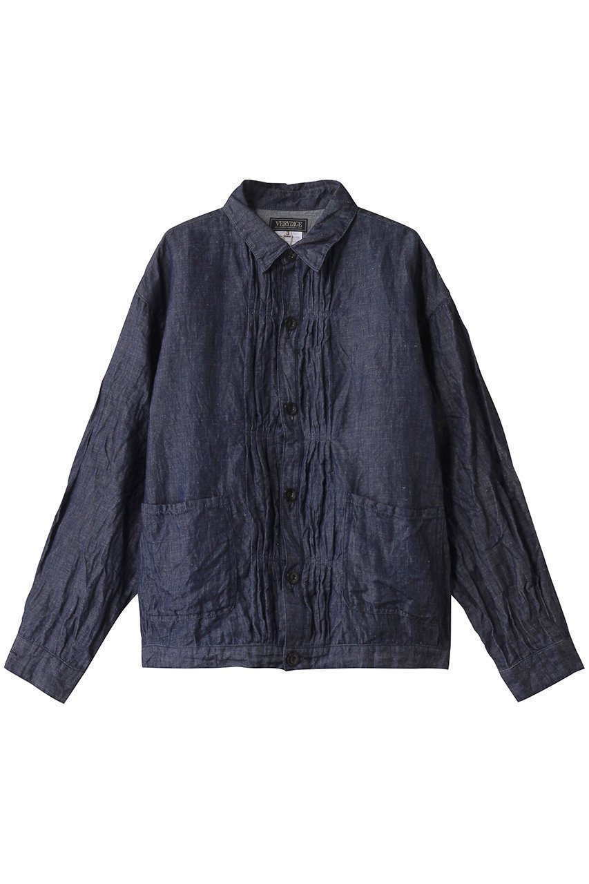 【ベリーテイジ/VERYTAGE / MEN】の【MEN】DORIAN トリプルプリーツ コットンリネン ジャケット 人気、トレンドファッション・服の通販 founy(ファニー) 　ファッション　Fashion　メンズファッション　Fashion for Men　ジャケット　Jacket, Outerwear　スリーブ　Sleeve, Long Sleeve / Short Sleeve　デニム　Denim, Jeans Material　トリプル　Triple, Three Layers　ドレス　Dress, One-Piece　プリーツ　Pleats, Pleated　リネン　Linen, Linen Fabric　ロング　Long, Long-Length　ワーク　Workwear, Utility Style　ヴィンテージ　Vintage Style　エレガント 上品　Elegant　 other-1|ID: prp329100004361276 ipo3291000000035739854