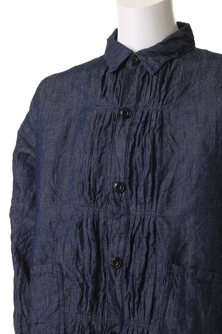 【ベリーテイジ/VERYTAGE / MEN】の【MEN】DORIAN トリプルプリーツ コットンリネン ジャケット 人気、トレンドファッション・服の通販 founy(ファニー) 　ファッション　Fashion　メンズファッション　Fashion for Men　ジャケット　Jacket, Outerwear　スリーブ　Sleeve, Long Sleeve / Short Sleeve　デニム　Denim, Jeans Material　トリプル　Triple, Three Layers　ドレス　Dress, One-Piece　プリーツ　Pleats, Pleated　リネン　Linen, Linen Fabric　ロング　Long, Long-Length　ワーク　Workwear, Utility Style　ヴィンテージ　Vintage Style　エレガント 上品　Elegant　other-5|ID: prp329100004361276 ipo3291000000035739862