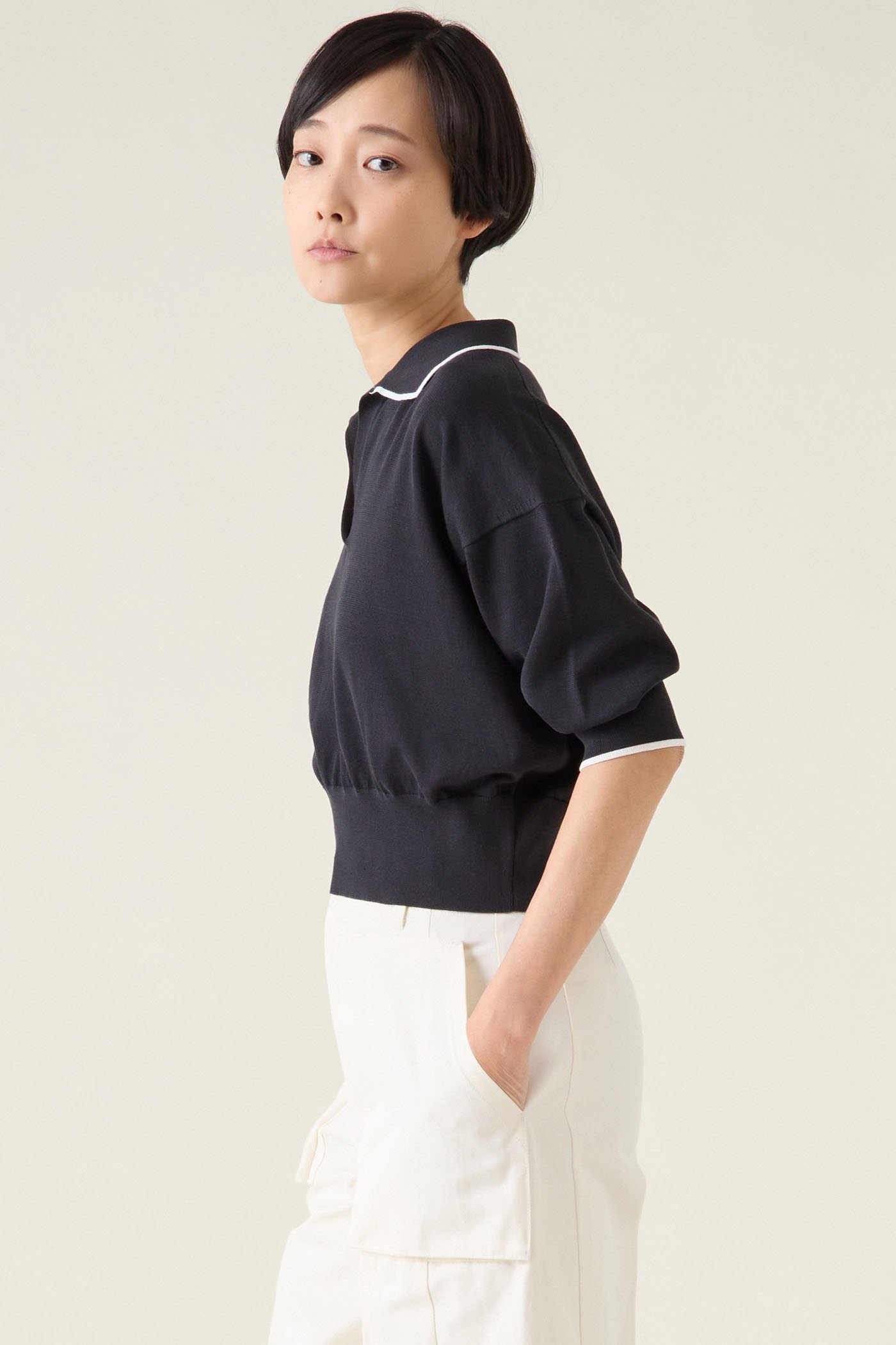 【マルティニーク/martinique】のESSENTIALスキッパープルオーバー 人気、トレンドファッション・服の通販 founy(ファニー) 　ファッション　Fashion　レディースファッション　Fashion for Women　トップス・カットソー　Cut & Sew Tops　ニット　Knit Tops & Sweaters　カジュアルプルオーバー・ニットトップス　Pullovers & Knit Tops / Casual Pullovers　おすすめ　Recommended / Our Picks　スキッパー　Skipper, Open Collar　再入荷　Restock / Back in Stock　春　Spring　other-2|ID: prp329100004361291 ipo3291000000032704828