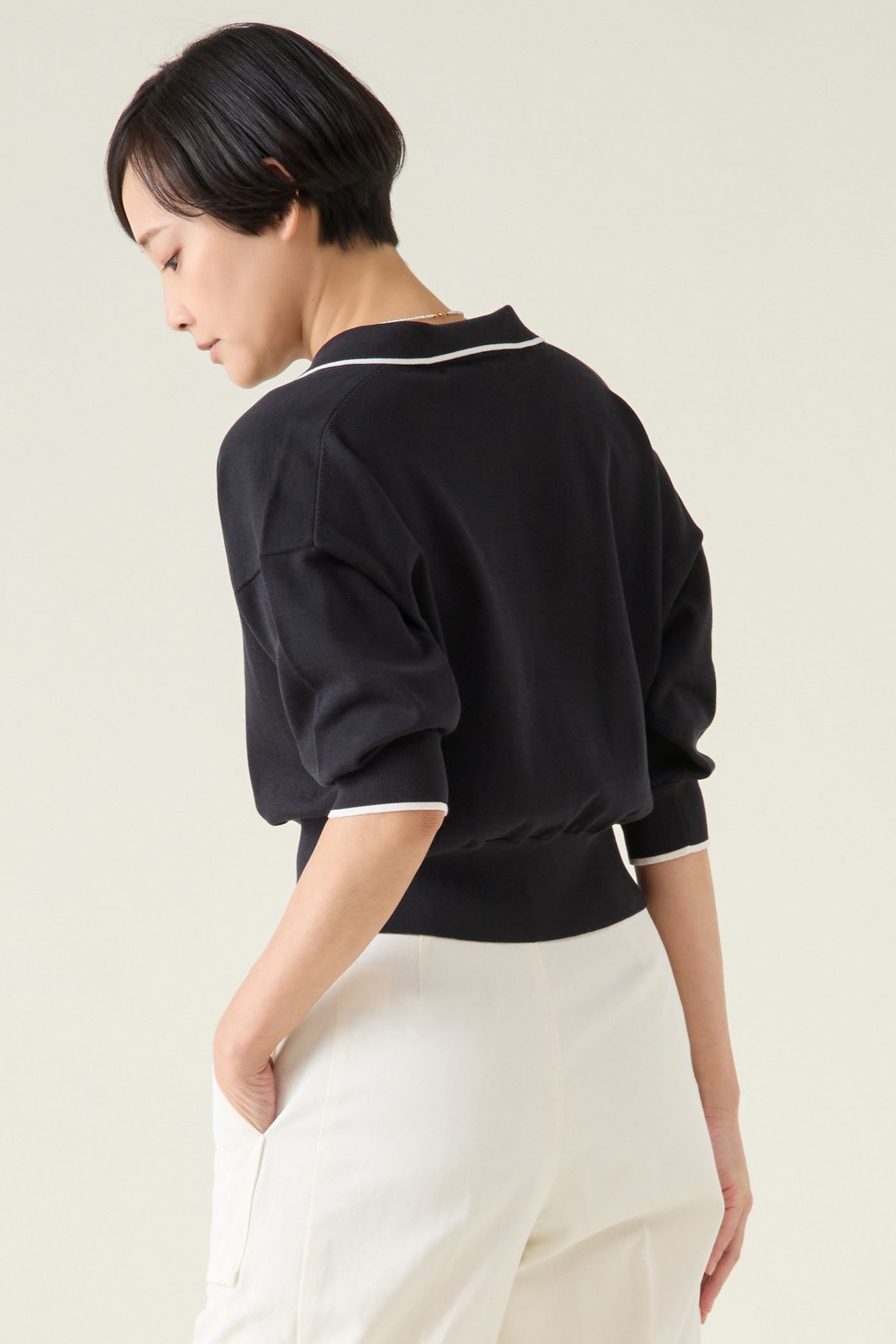 【マルティニーク/martinique】のESSENTIALスキッパープルオーバー 人気、トレンドファッション・服の通販 founy(ファニー) 　ファッション　Fashion　レディースファッション　Fashion for Women　トップス・カットソー　Cut & Sew Tops　ニット　Knit Tops & Sweaters　カジュアルプルオーバー・ニットトップス　Pullovers & Knit Tops / Casual Pullovers　おすすめ　Recommended / Our Picks　スキッパー　Skipper, Open Collar　再入荷　Restock / Back in Stock　春　Spring　other-3|ID: prp329100004361291 ipo3291000000032704829