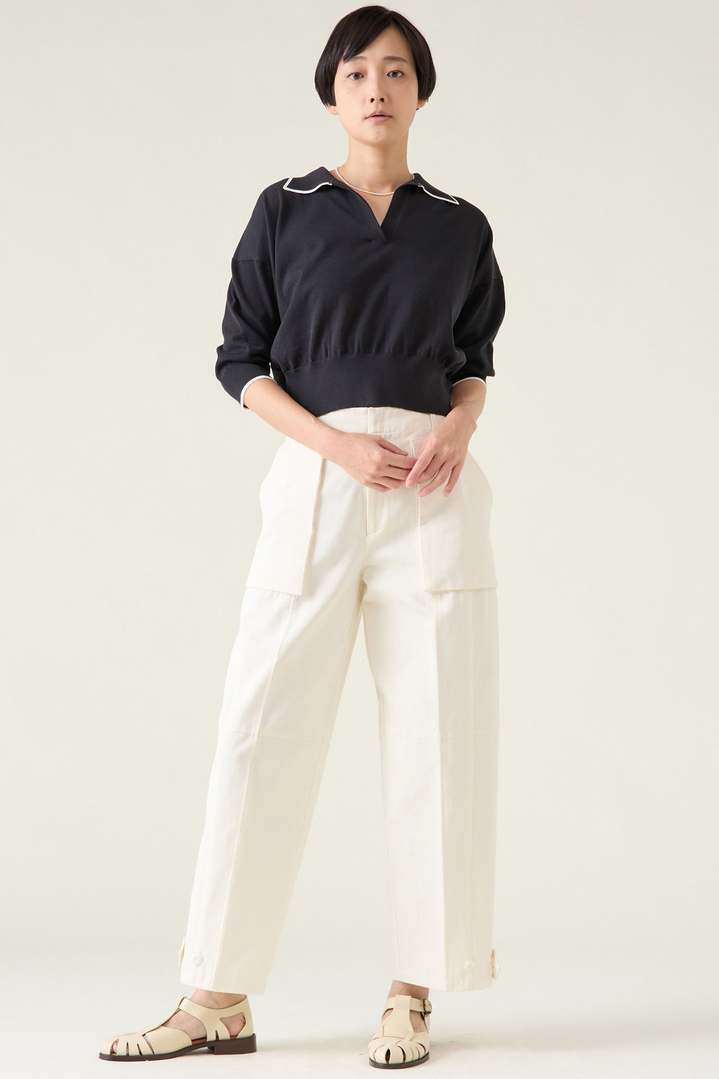 【マルティニーク/martinique】のESSENTIALスキッパープルオーバー 人気、トレンドファッション・服の通販 founy(ファニー) 　ファッション　Fashion　レディースファッション　Fashion for Women　トップス・カットソー　Cut & Sew Tops　ニット　Knit Tops & Sweaters　カジュアルプルオーバー・ニットトップス　Pullovers & Knit Tops / Casual Pullovers　おすすめ　Recommended / Our Picks　スキッパー　Skipper, Open Collar　再入荷　Restock / Back in Stock　春　Spring　other-4|ID: prp329100004361291 ipo3291000000032704830