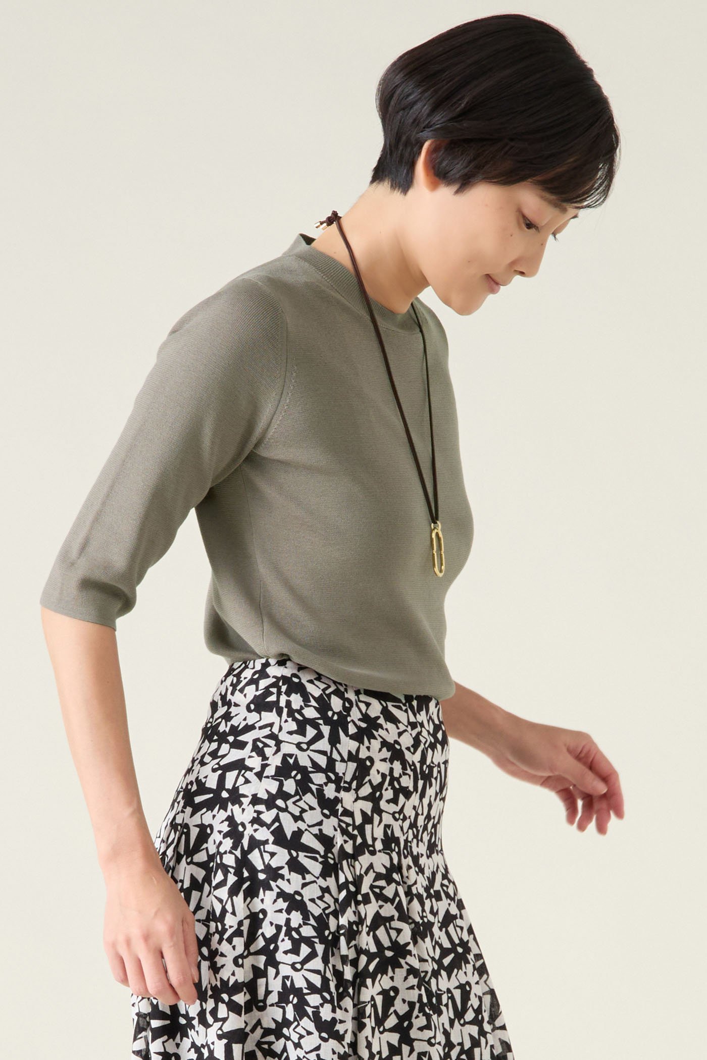 【マルティニーク/martinique】のESSENTIALハーフスリーブプルオーバー(アンサンブル可) 人気、トレンドファッション・服の通販 founy(ファニー) 　ファッション　Fashion　レディースファッション　Fashion for Women　トップス・カットソー　Cut & Sew Tops　ニット　Knit Tops & Sweaters　アンサンブルニット　Knit Ensembles & Twin Sets　カジュアルプルオーバー・ニットトップス　Pullovers & Knit Tops / Casual Pullovers　おすすめ　Recommended / Our Picks　アンサンブル　Ensemble Set　インナー　Innerwear　スリーブ　Sleeve, Long Sleeve / Short Sleeve　タイトスカート　Pencil Skirt, Tight Skirt　ハーフ　Half, Half-Length　バランス　Balance, Style Balance　ボトム　Bottoms, Lower Wear　春　Spring　other-2|ID: prp329100004361292 ipo3291000000035042259