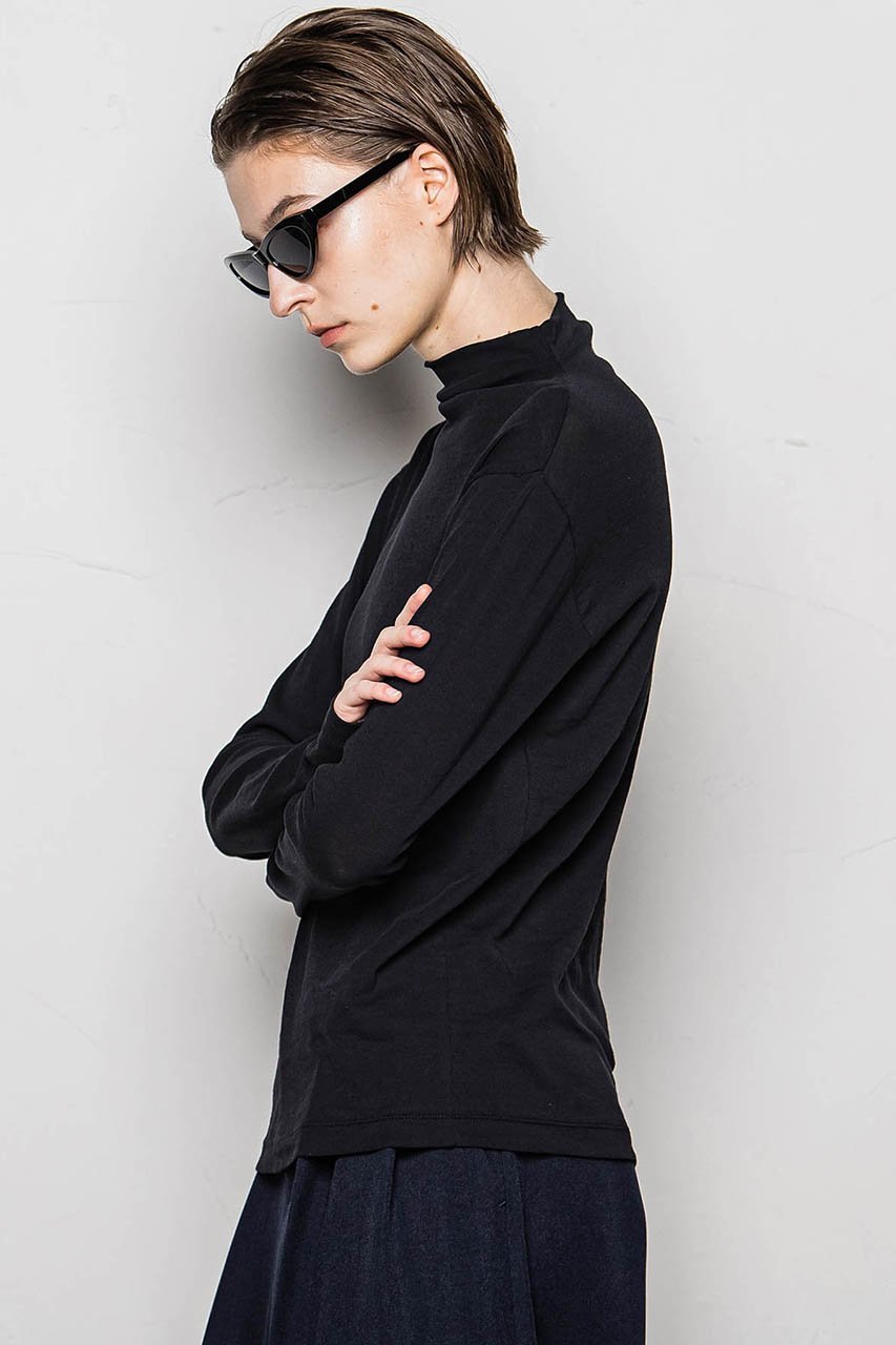 【エッセン ロートレアモン/ESSEN LAUTREAMONT】のシアーボトルネックガーゼフライスカットソー 人気、トレンドファッション・服の通販 founy(ファニー) 　ファッション　Fashion　レディースファッション　WOMEN　トップス・カットソー　Tops/Tshirt　シャツ/ブラウス　Shirts/Blouses　ロング / Tシャツ　T-Shirts　カットソー　Cut and Sewn　インナー　Inner　カットソー　Cut And Sew　ストレッチ　Stretch　スリーブ　Sleeve　タイプライター　Typewriter　フィット　Fit　ボトルネック　Bottleneck　ロング　Long　other-2|ID: prp329100004361304 ipo3291000000031341568