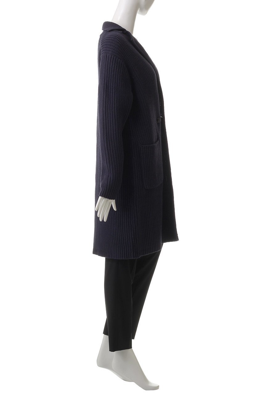 【アルアバイル/allureville】の片畦ニットコート 人気、トレンドファッション・服の通販 founy(ファニー) 　ファッション　Fashion　レディースファッション　Fashion for Women　アウター　Coat / Outerwear Collection　コート・ロングコート・ピーコート　Long Coats, Peacoats & More　インナー　Innerwear　シンプル　Simple, Minimal　リラックス　Relax, Relaxed Fit　再入荷　Restock / Back in Stock　畦　Ribbed Knit　other-3|ID: prp329100004361306 ipo3291000000035054887