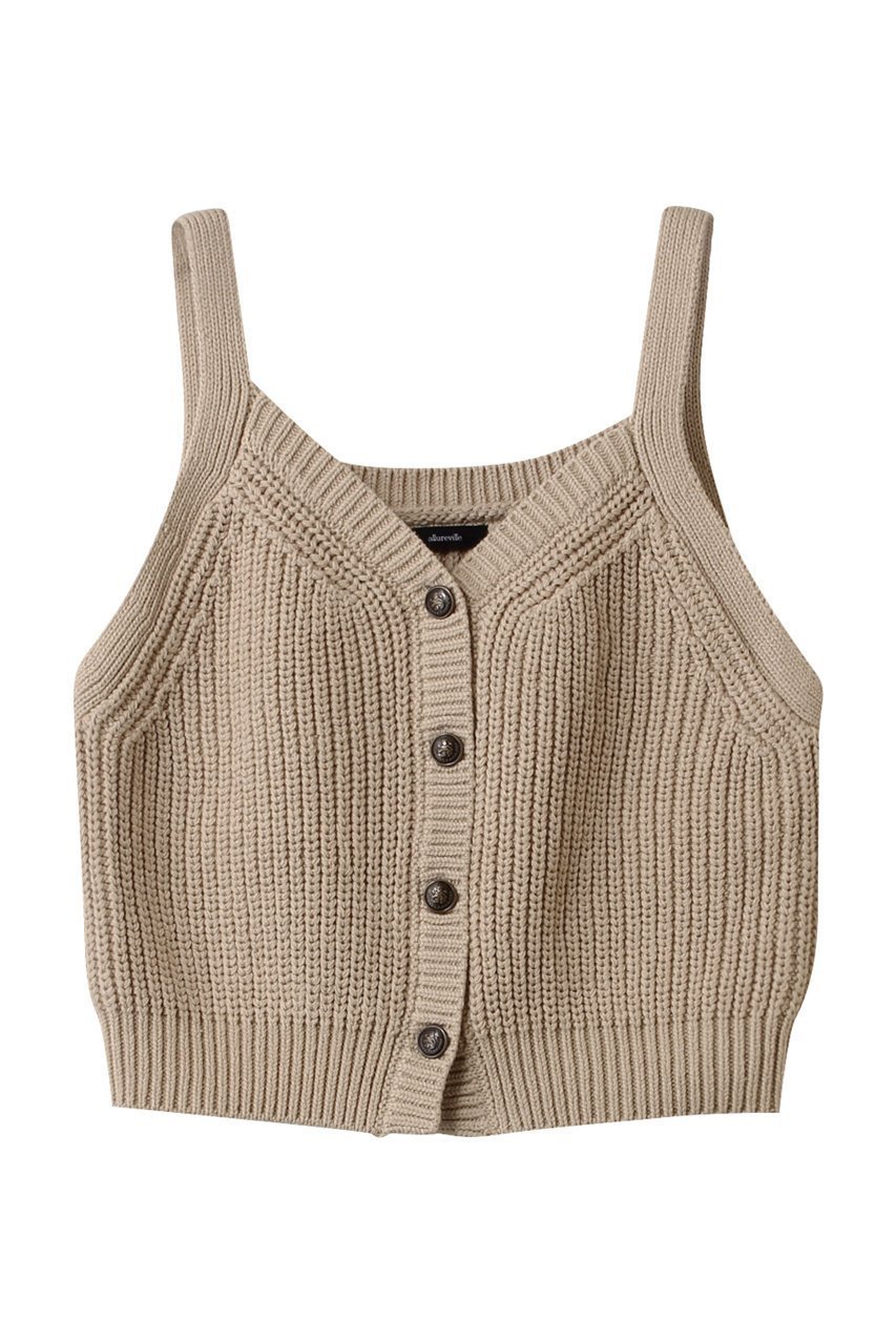 【アルアバイル/allureville】の片畦キャミソールショートジレ 人気、トレンドファッション・服の通販 founy(ファニー) 　ファッション　Fashion　レディースファッション　Fashion for Women　トップス・カットソー　Cut & Sew Tops　ニット　Knit Tops & Sweaters　キャミソール&ノースリーブ　Camisoles & Sleeveless Tops　ベスト&ジレ / 重ね着スタイル　Vests & Gilets　カジュアルプルオーバー・ニットトップス　Pullovers & Knit Tops / Casual Pullovers　エレガント 上品　Elegant　カーディガン　Cardigan, Knitwear　シンプル　Simple, Minimal　モダン　Modern, Contemporary　畦　Ribbed Knit　 other-1|ID: prp329100004361307 ipo3291000000032953041