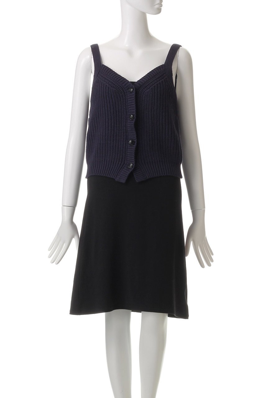 【アルアバイル/allureville】の片畦キャミソールショートジレ 人気、トレンドファッション・服の通販 founy(ファニー) 　ファッション　Fashion　レディースファッション　Fashion for Women　トップス・カットソー　Cut & Sew Tops　ニット　Knit Tops & Sweaters　キャミソール&ノースリーブ　Camisoles & Sleeveless Tops　ベスト&ジレ / 重ね着スタイル　Vests & Gilets　カジュアルプルオーバー・ニットトップス　Pullovers & Knit Tops / Casual Pullovers　エレガント 上品　Elegant　カーディガン　Cardigan, Knitwear　シンプル　Simple, Minimal　モダン　Modern, Contemporary　畦　Ribbed Knit　other-2|ID: prp329100004361307 ipo3291000000032953051